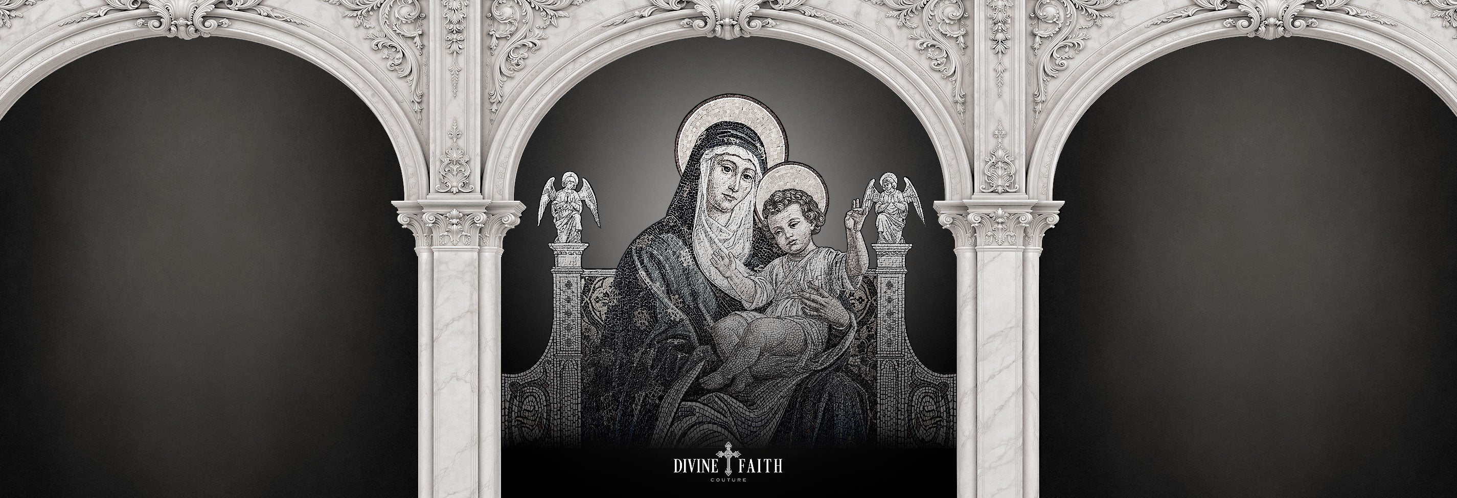 Mosaic Madonna and Child - VENXARA®