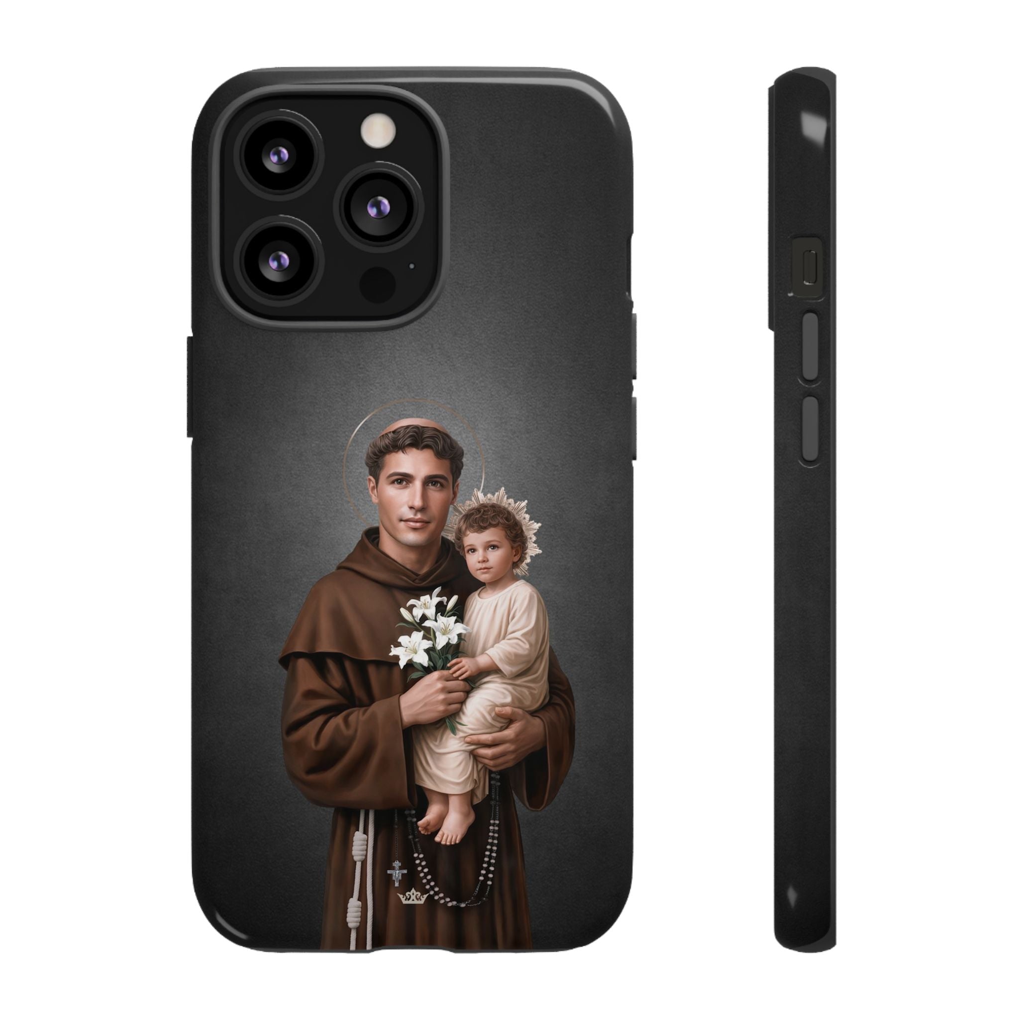 St. Anthony of Padua Hard Phone Case (Dark)