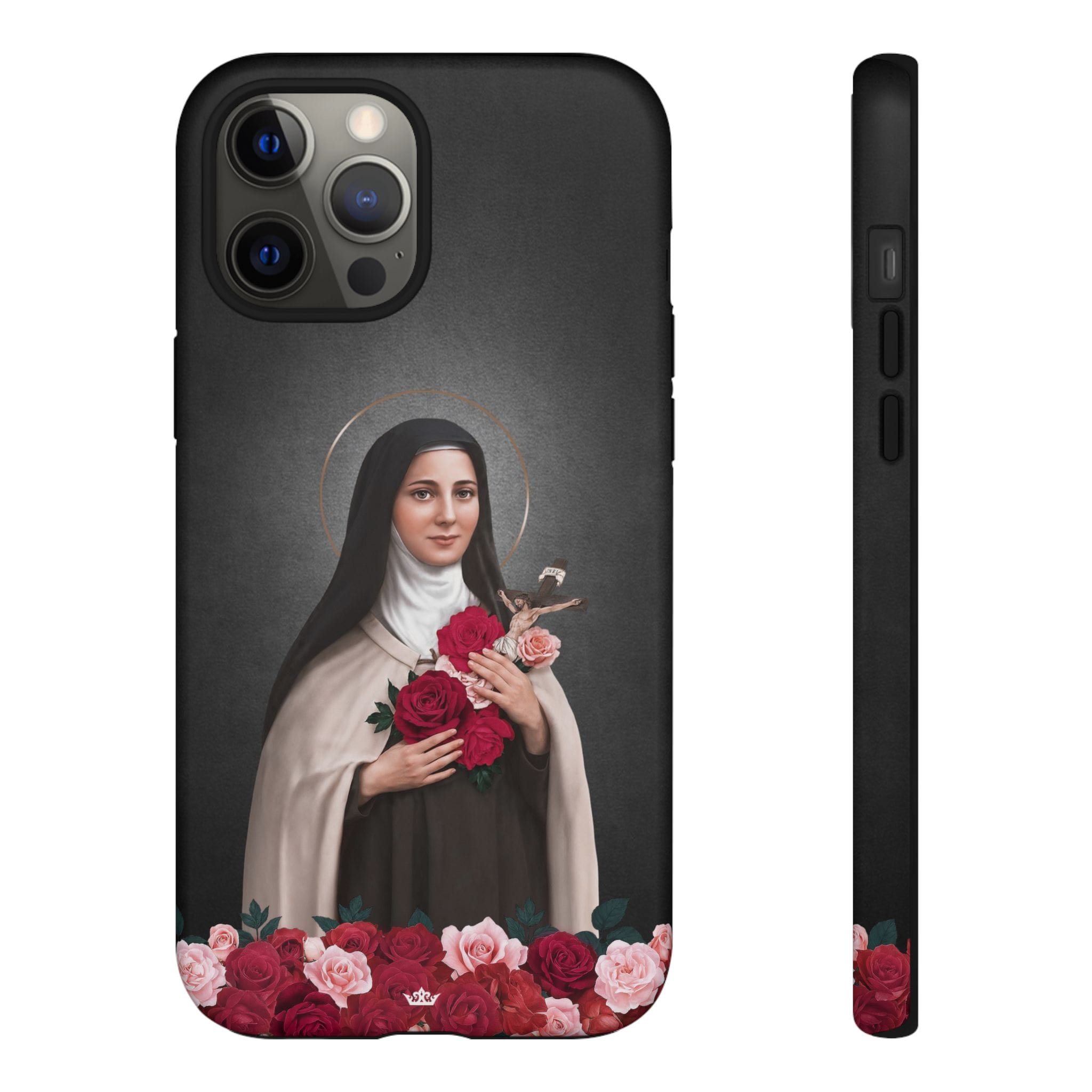 St. Therese of Lisieux Hard Phone Case (Dark) Copyright VENXARA