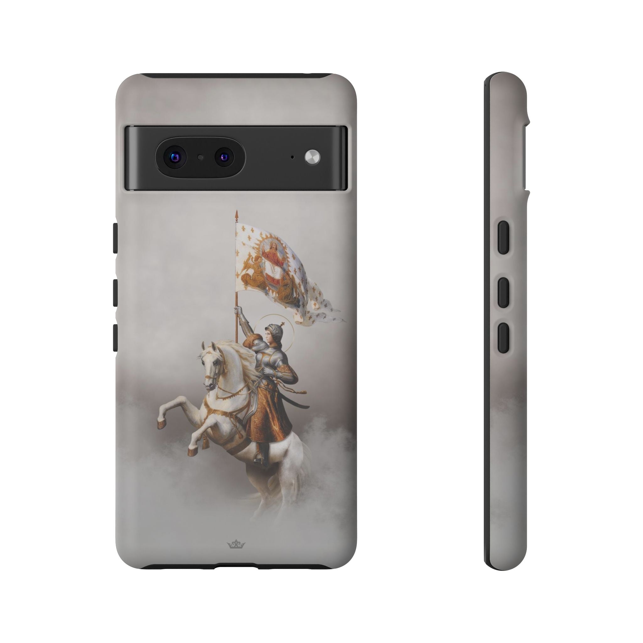 St. Joan of Arc in Battle Hard Phone Case (Light)