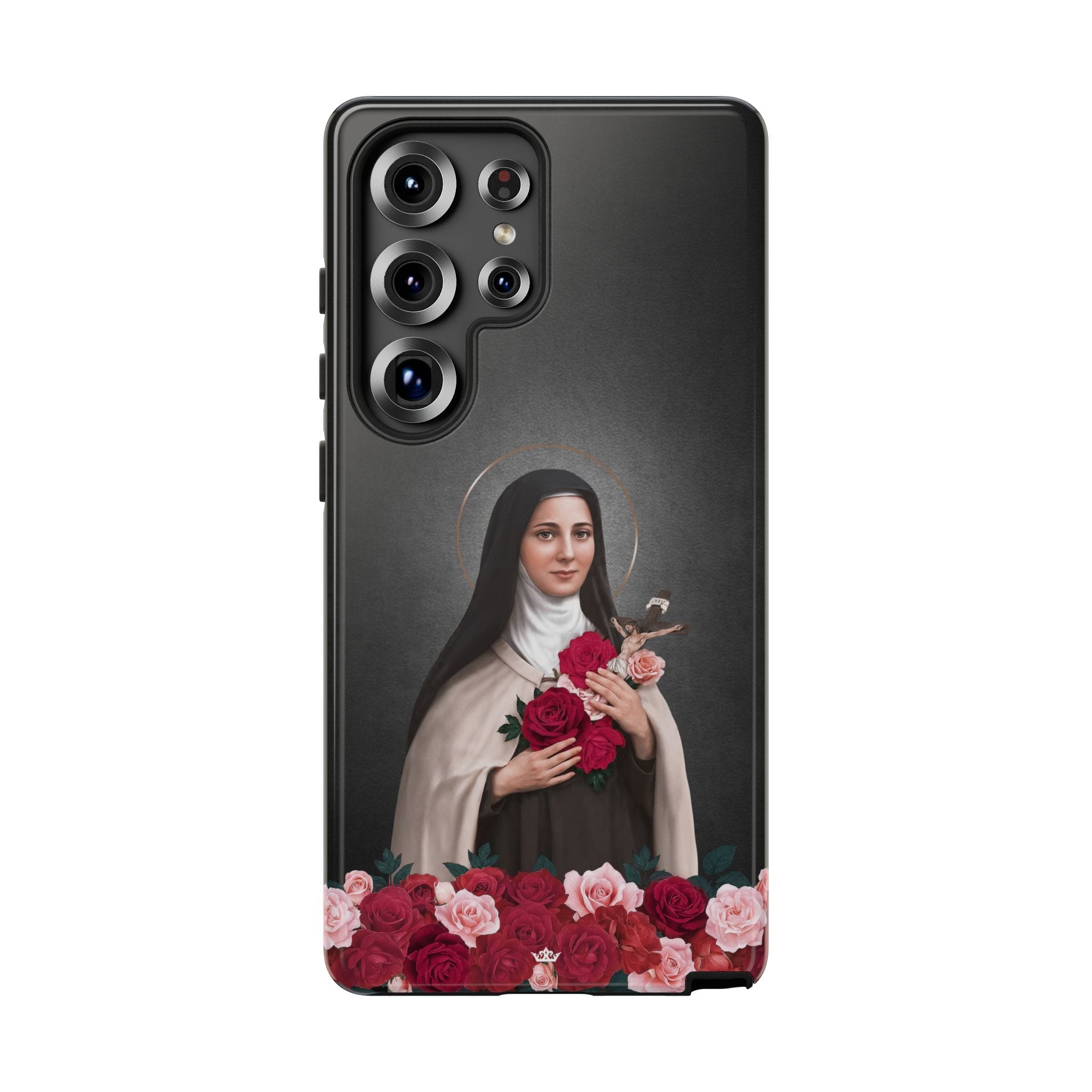 St. Therese of Lisieux Hard Phone Case (Dark) Copyright VENXARA