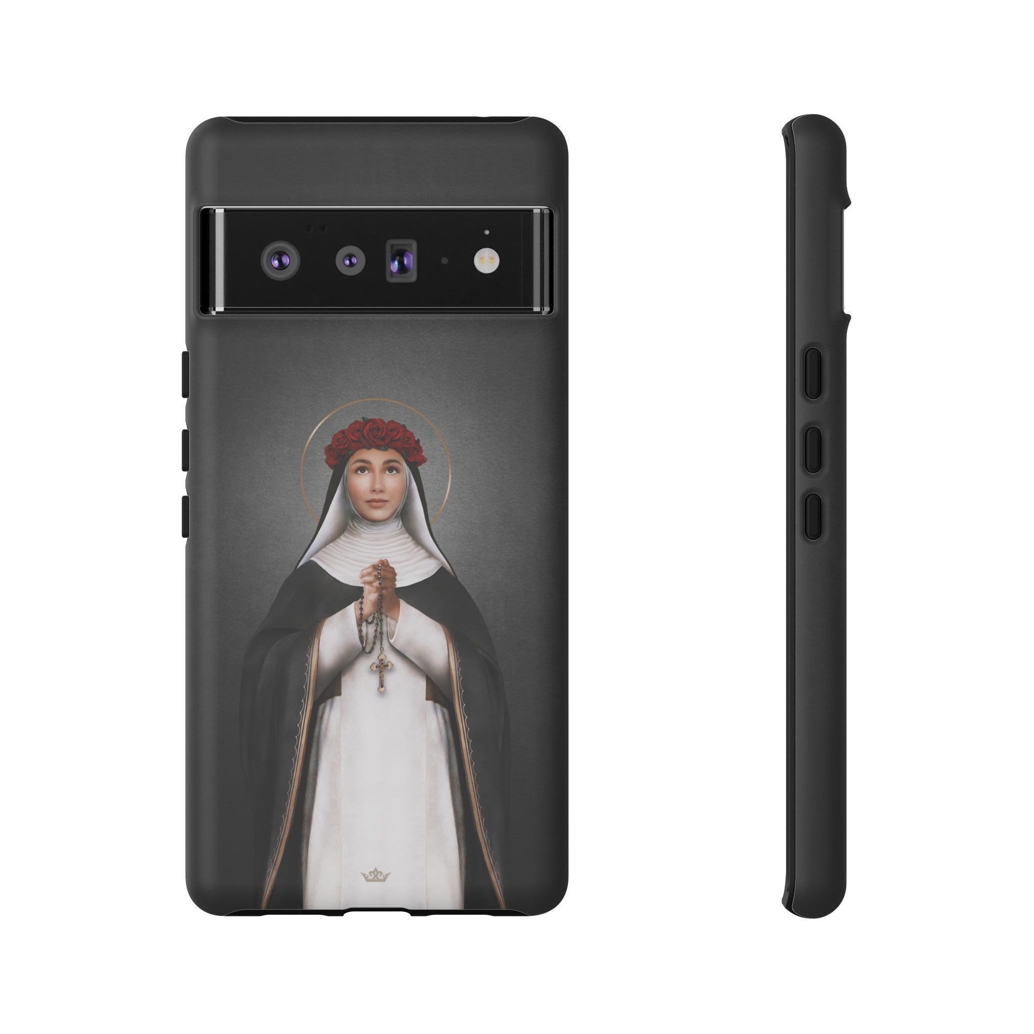 St. Rose of Lima Hard Phone Case (Dark)