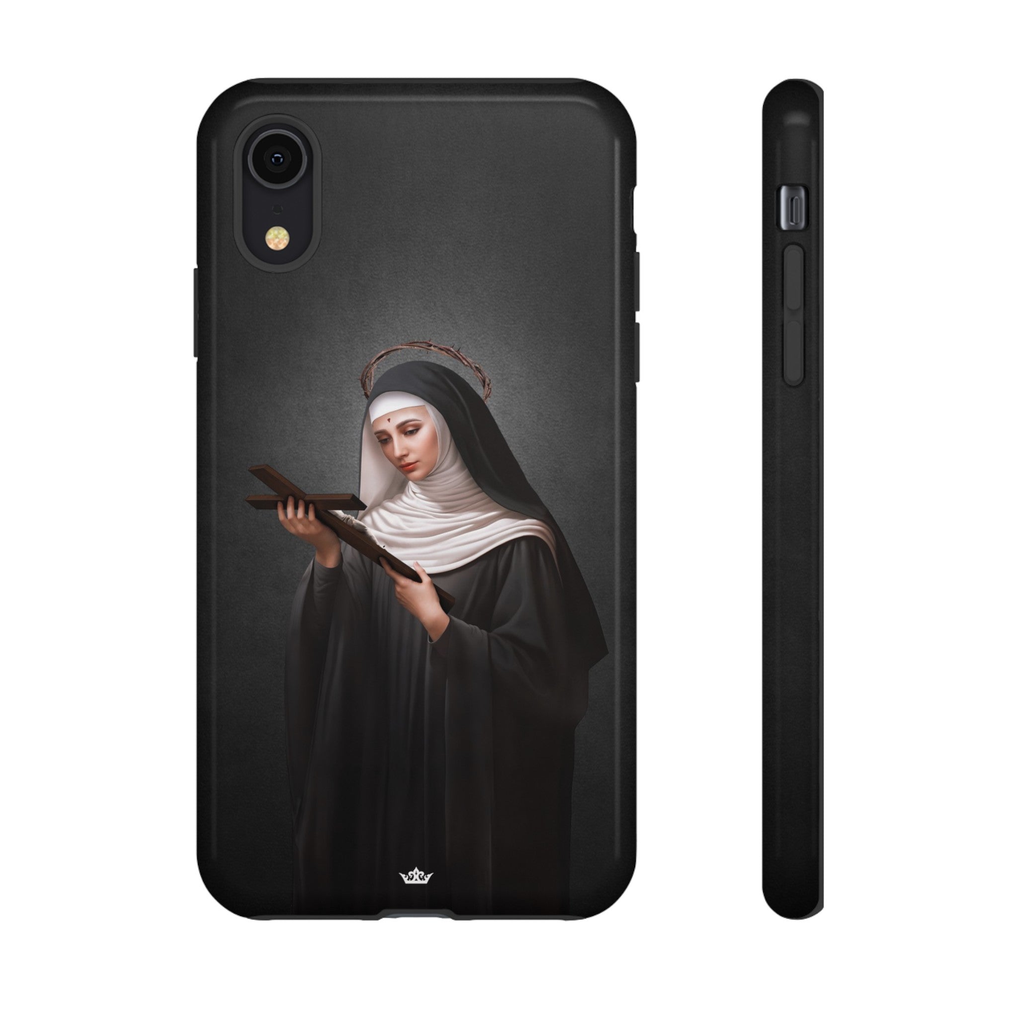 St. Rita of Cascia Hard Phone Case (Dark)