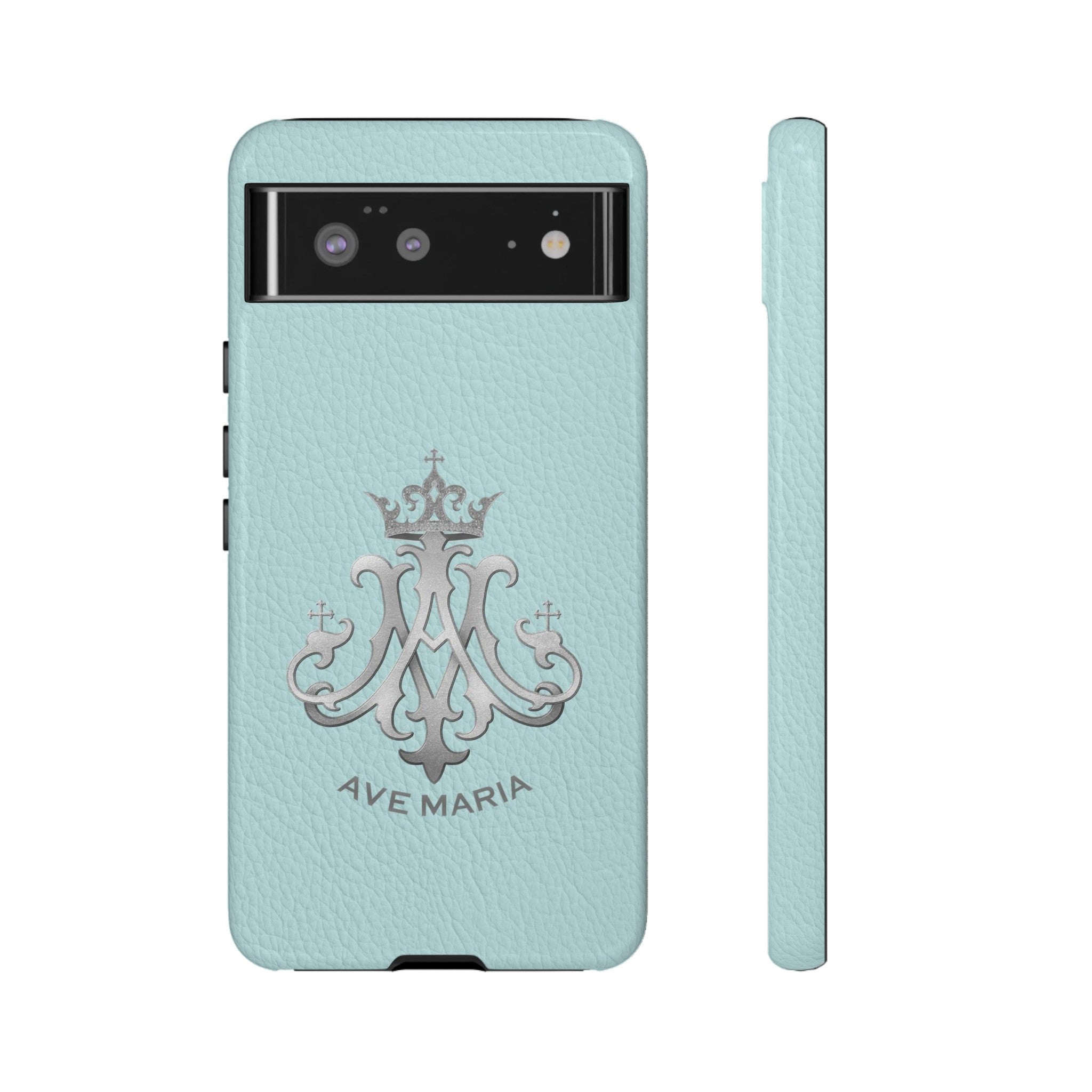 Ave Maria Hard Phone Case (Heavenly Blue)