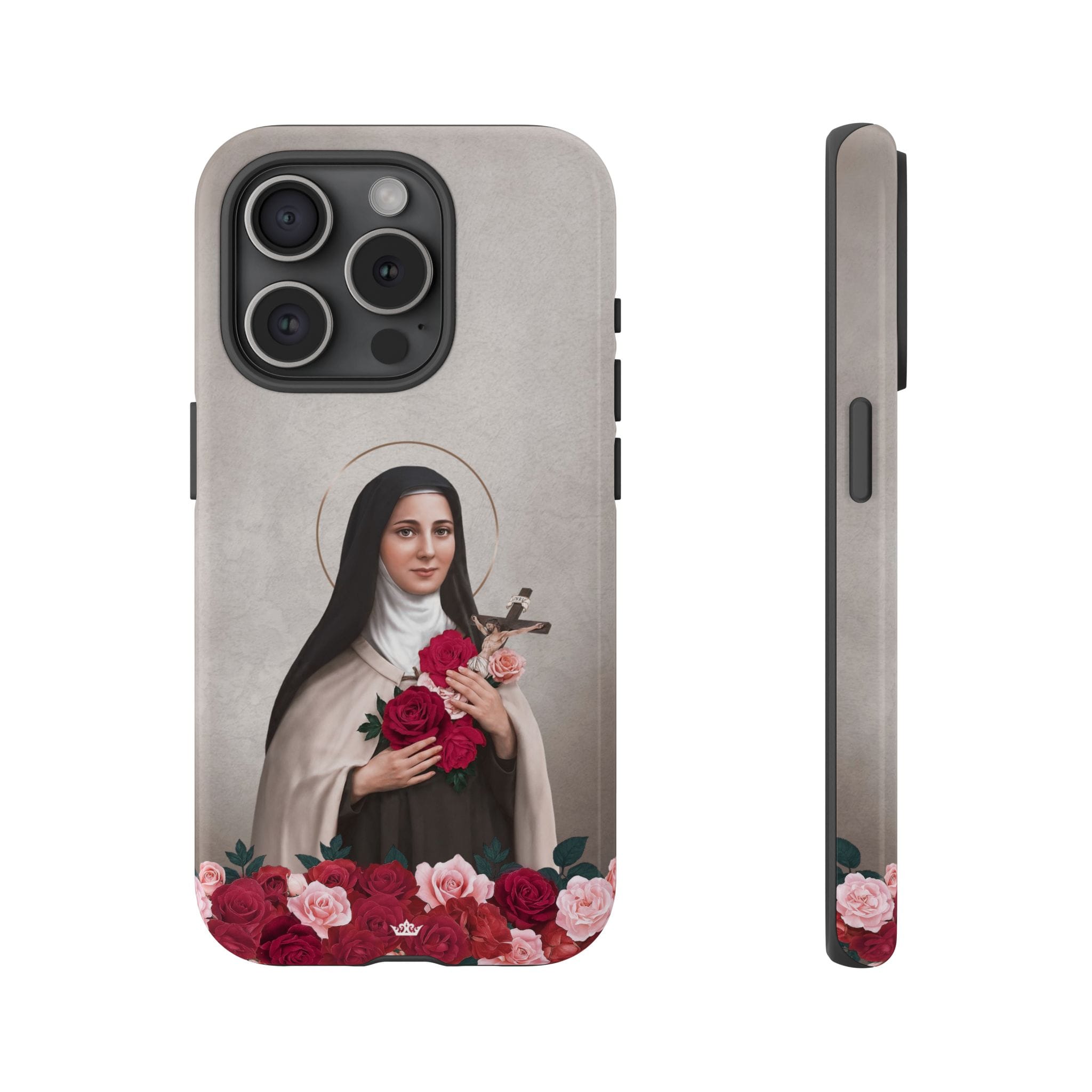 St. Therese of Lisieux Hard Phone Case (Light) Copyright VENXARA