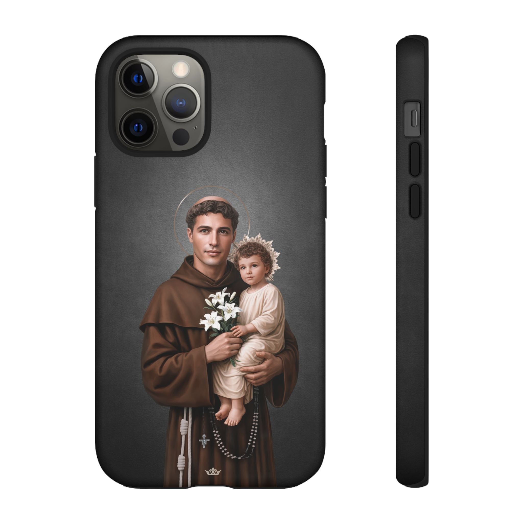 St. Anthony of Padua Hard Phone Case (Dark)