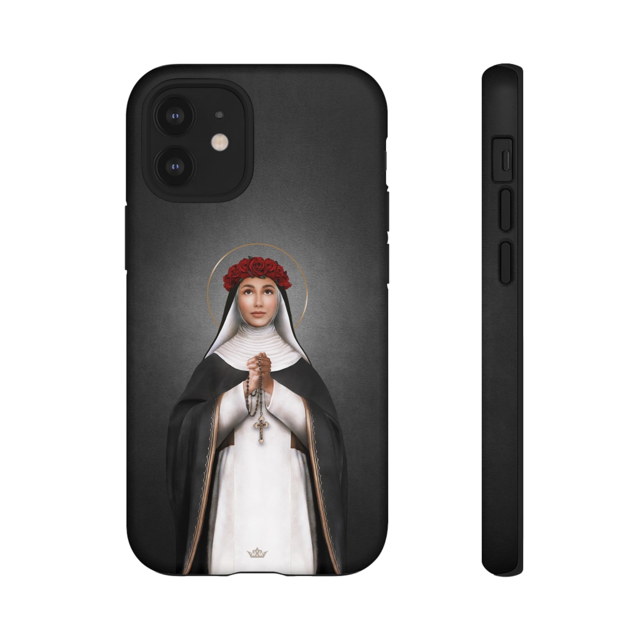 St. Rose of Lima Hard Phone Case (Dark)