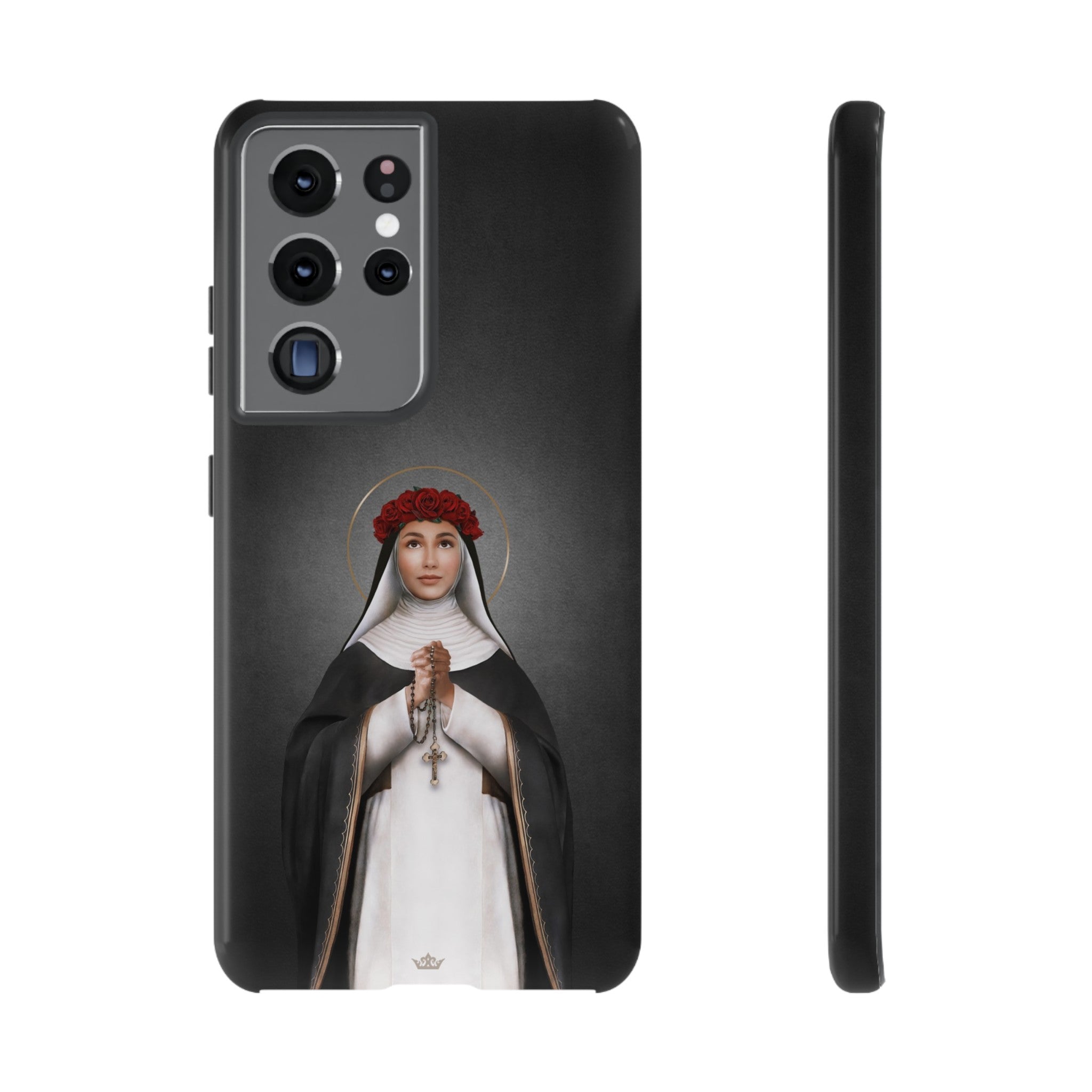St. Rose of Lima Hard Phone Case (Dark)