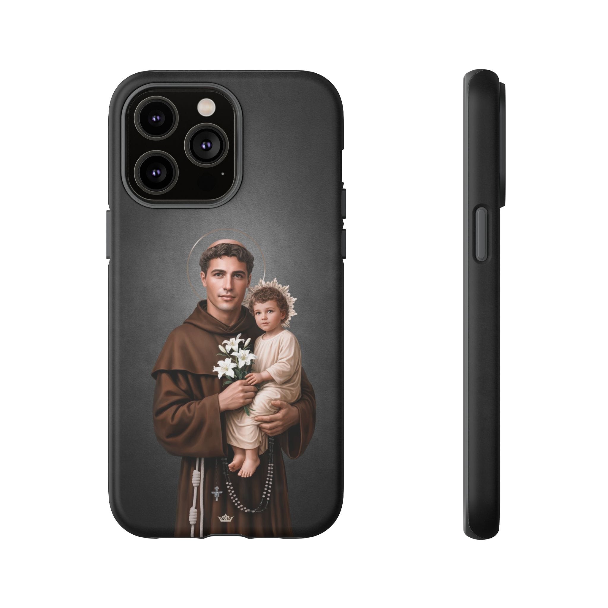 St. Anthony of Padua Hard Phone Case (Dark) Copyright VENXARA