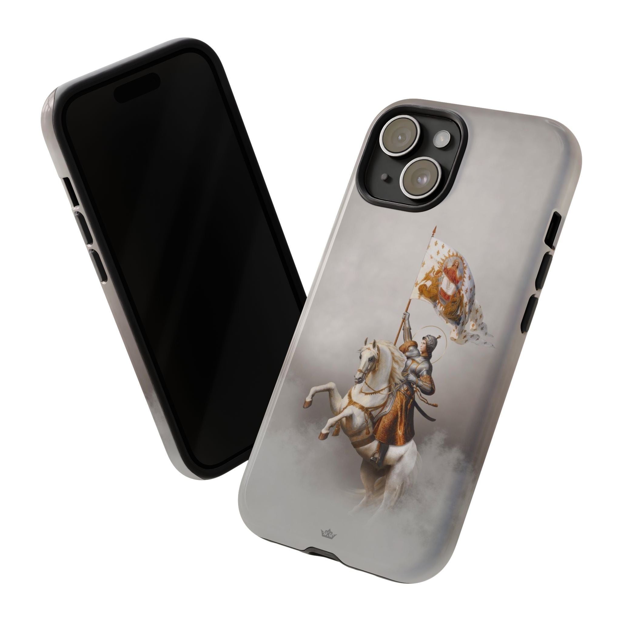 St. Joan of Arc in Battle Hard Phone Case (Light)