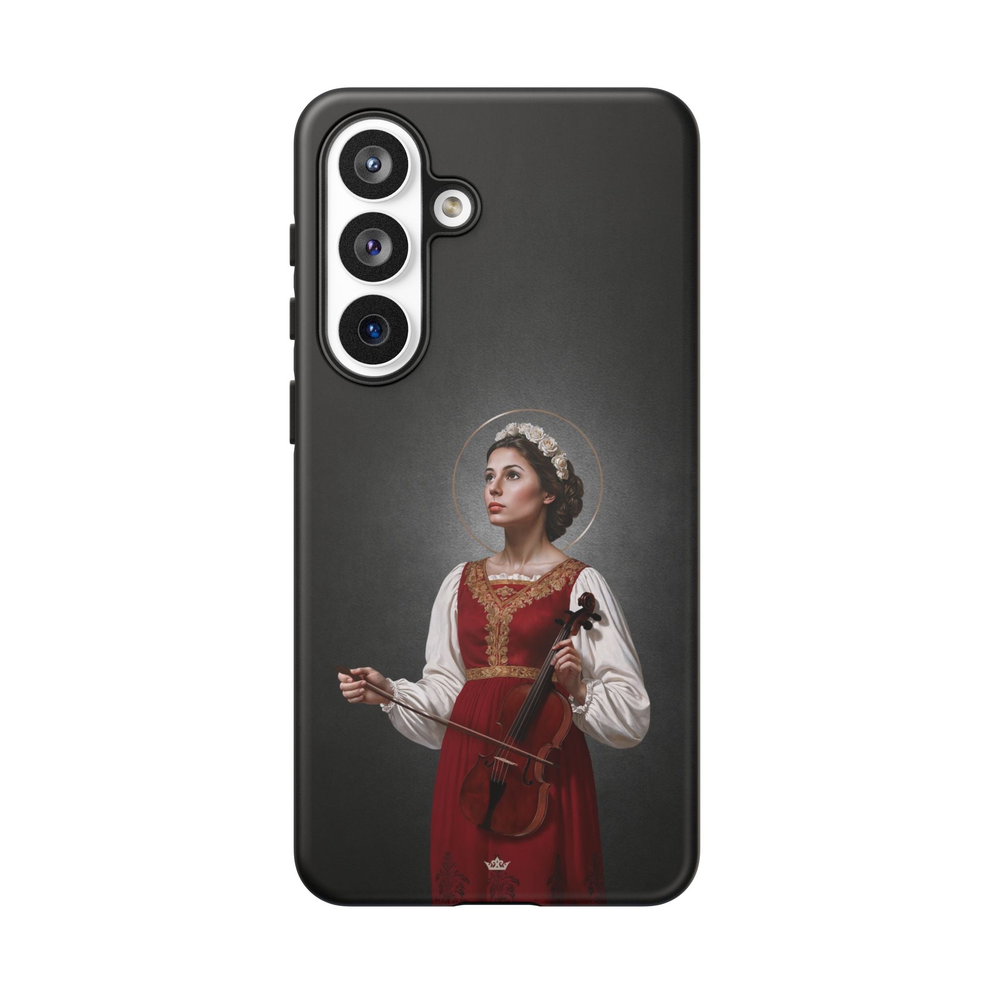 St. Cecilia Hard Phone Case (Dark) Copyright VENXARA