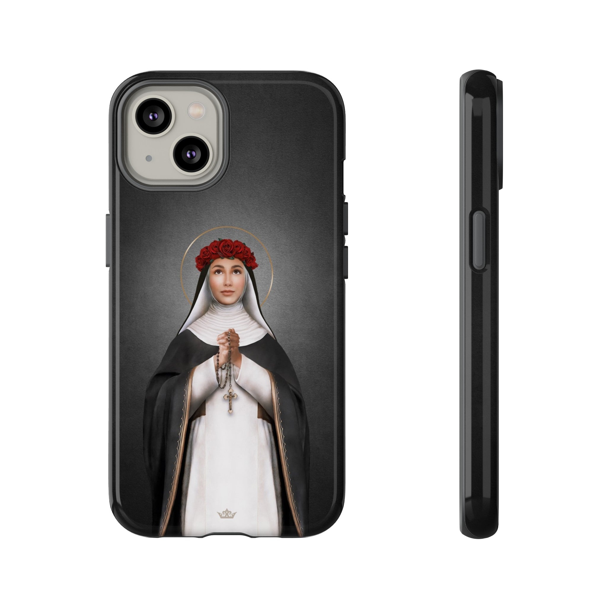 St. Rose of Lima Hard Phone Case (Dark)