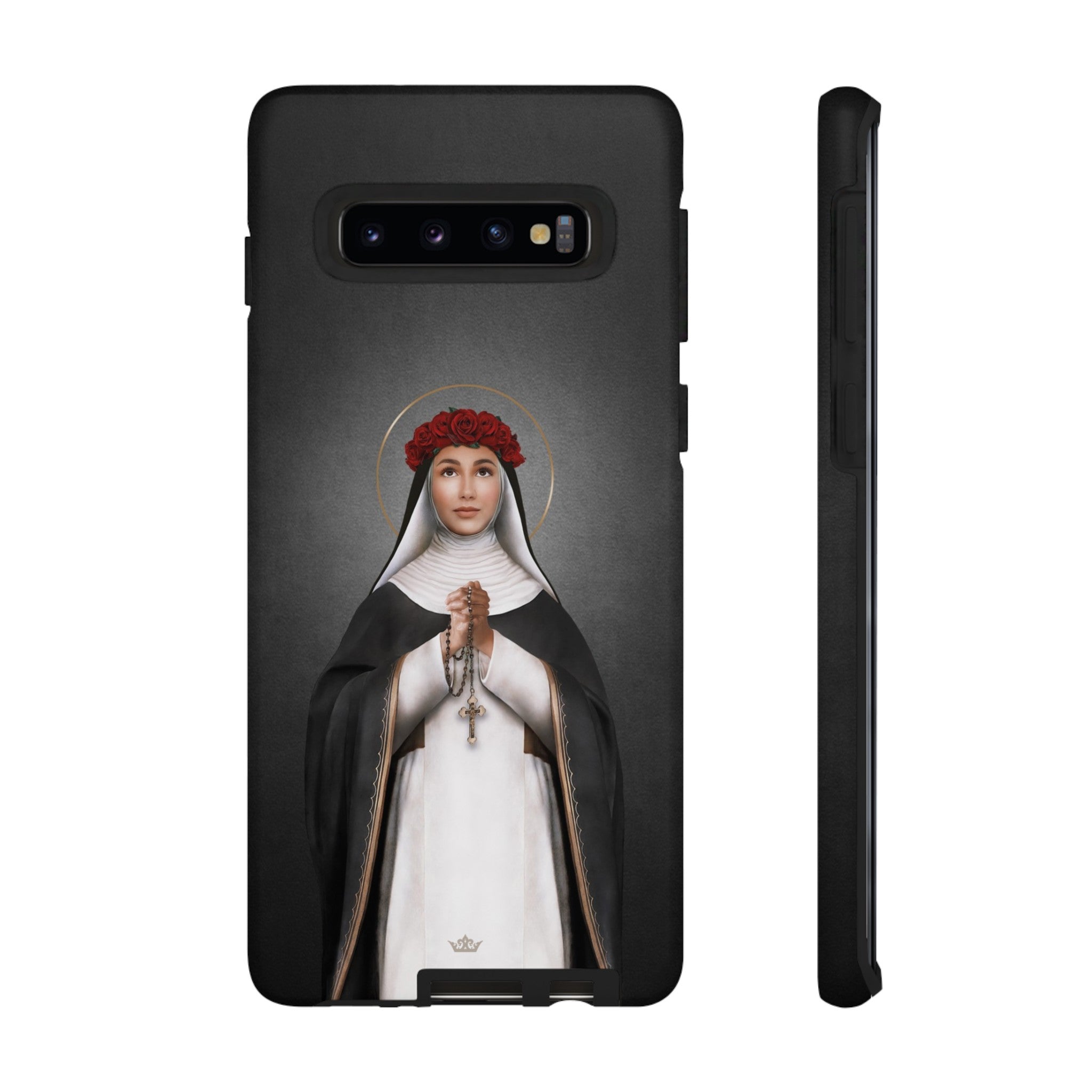 St. Rose of Lima Hard Phone Case (Dark)