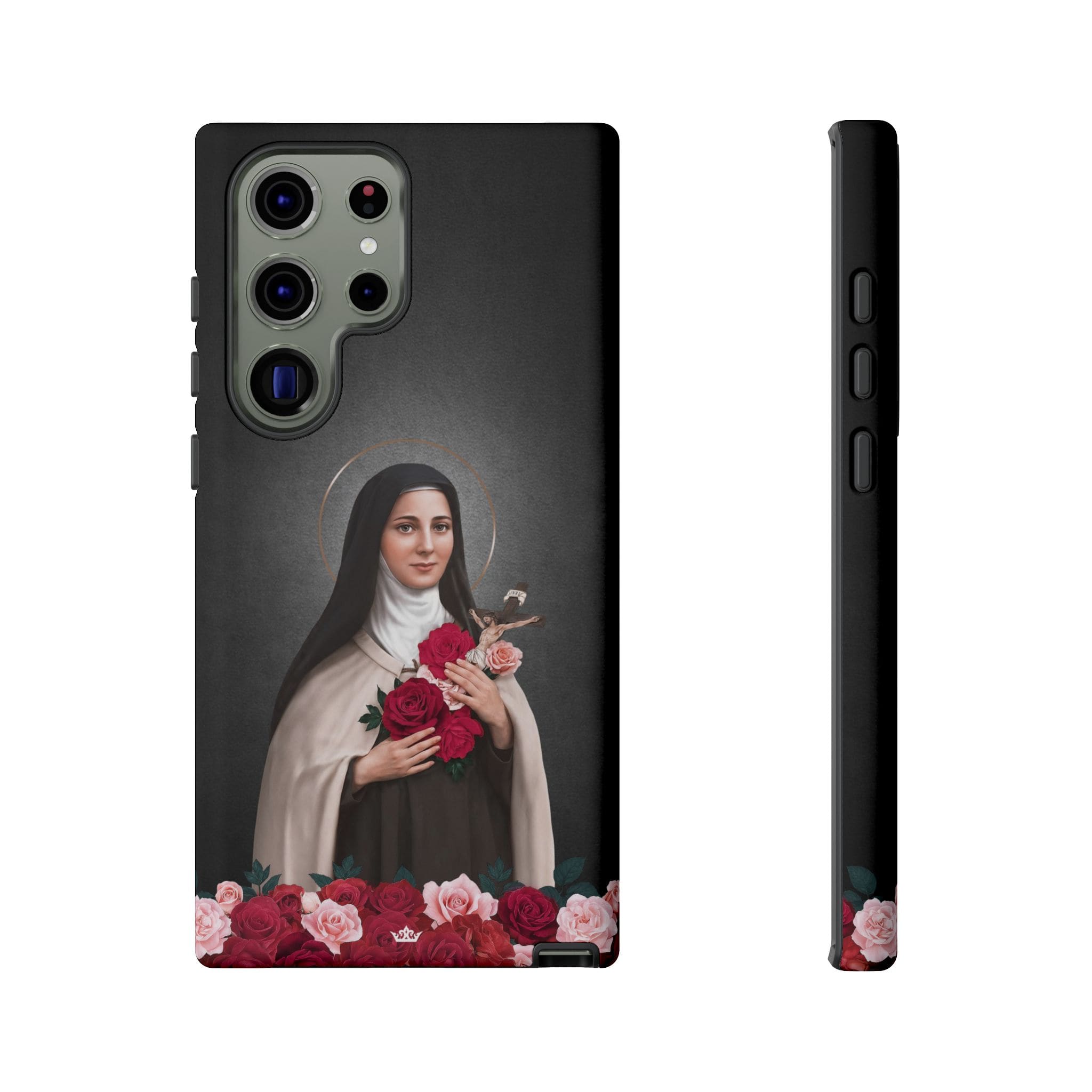 St. Therese of Lisieux Hard Phone Case (Dark) Copyright VENXARA