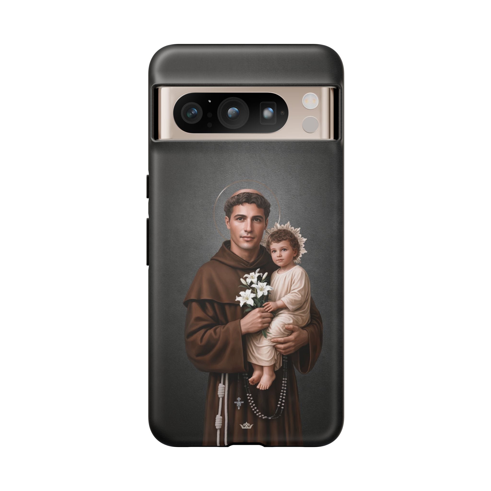 St. Anthony of Padua Hard Phone Case (Dark) Copyright VENXARA