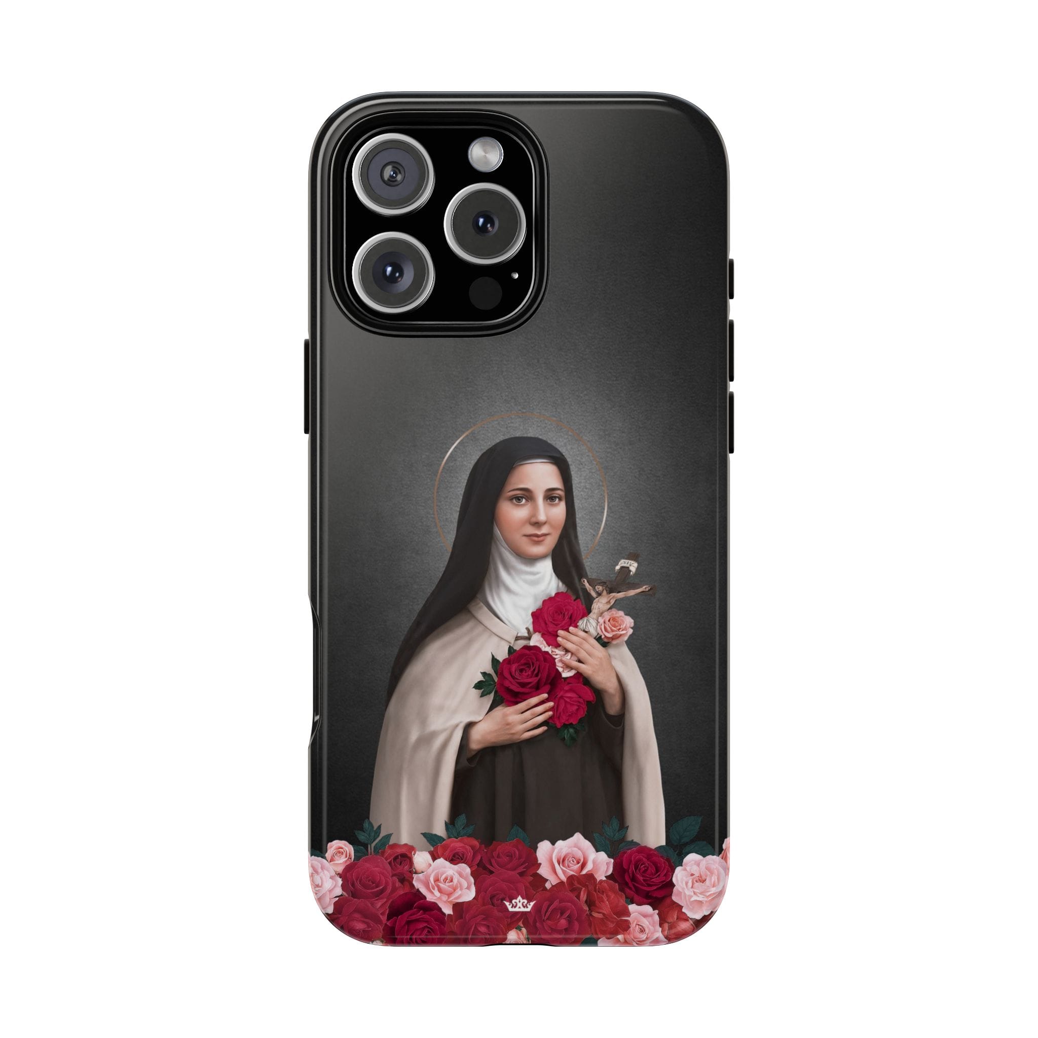St. Therese of Lisieux Hard Phone Case (Dark) Copyright VENXARA