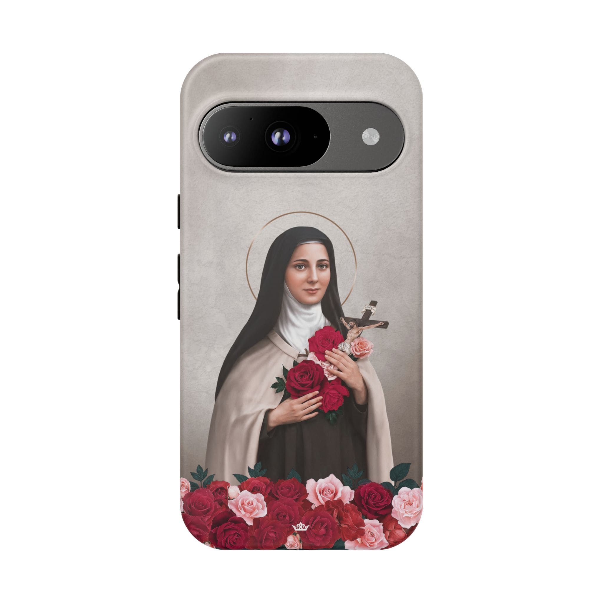 St. Therese of Lisieux Hard Phone Case (Light) Copyright VENXARA