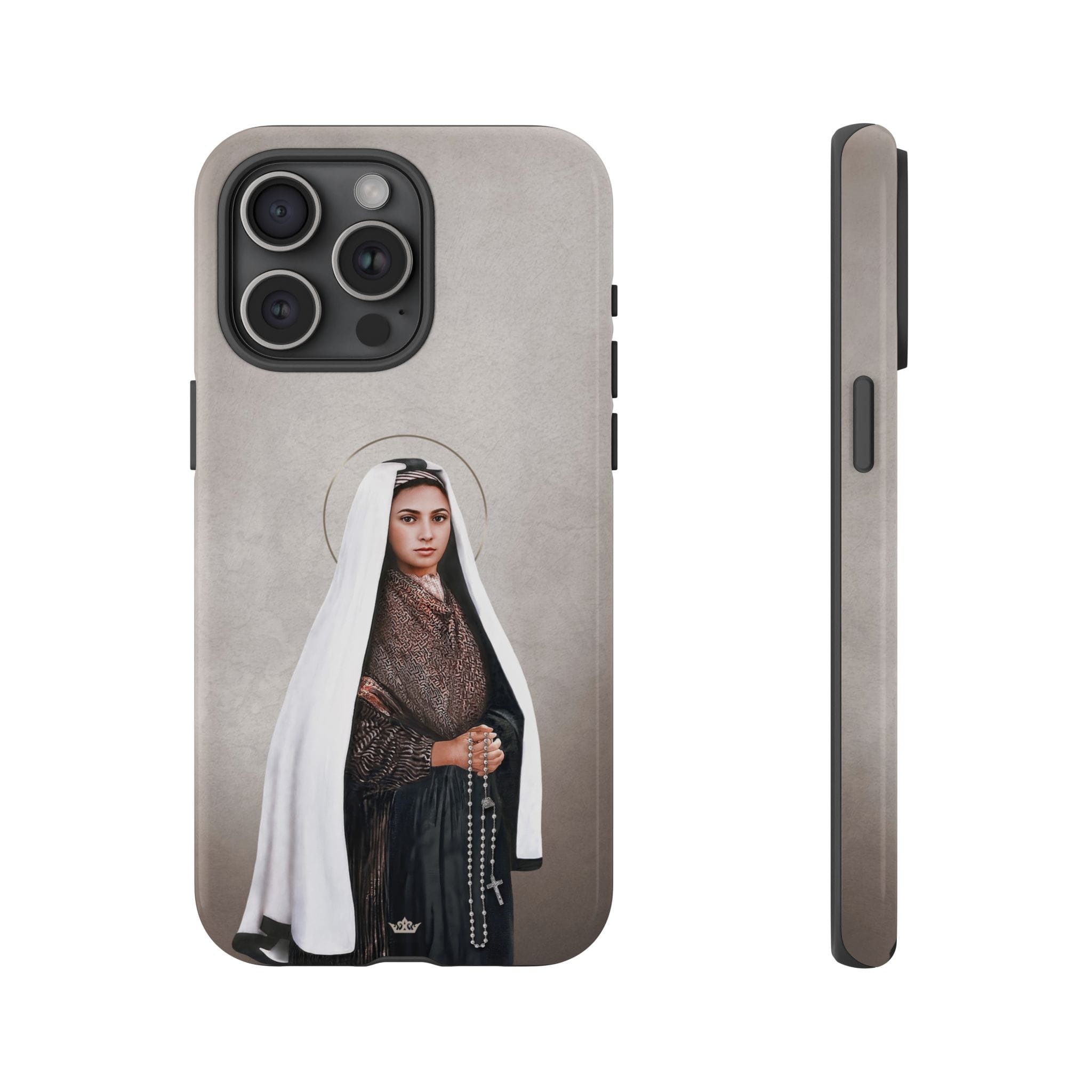 St. Bernadette Hard Phone Case (Light) Copyright VENXARA