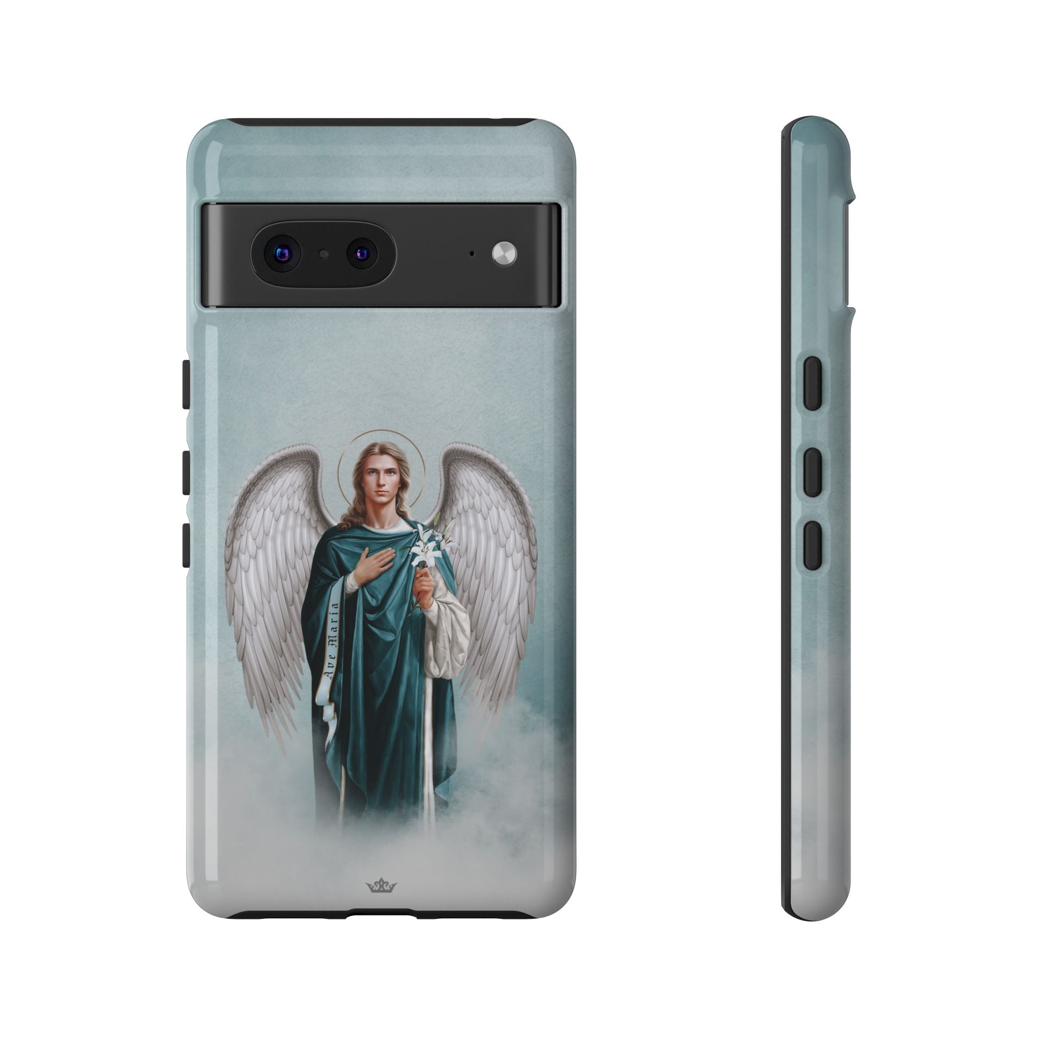 St. Gabriel the Archangel Hard Phone Case (Blue)