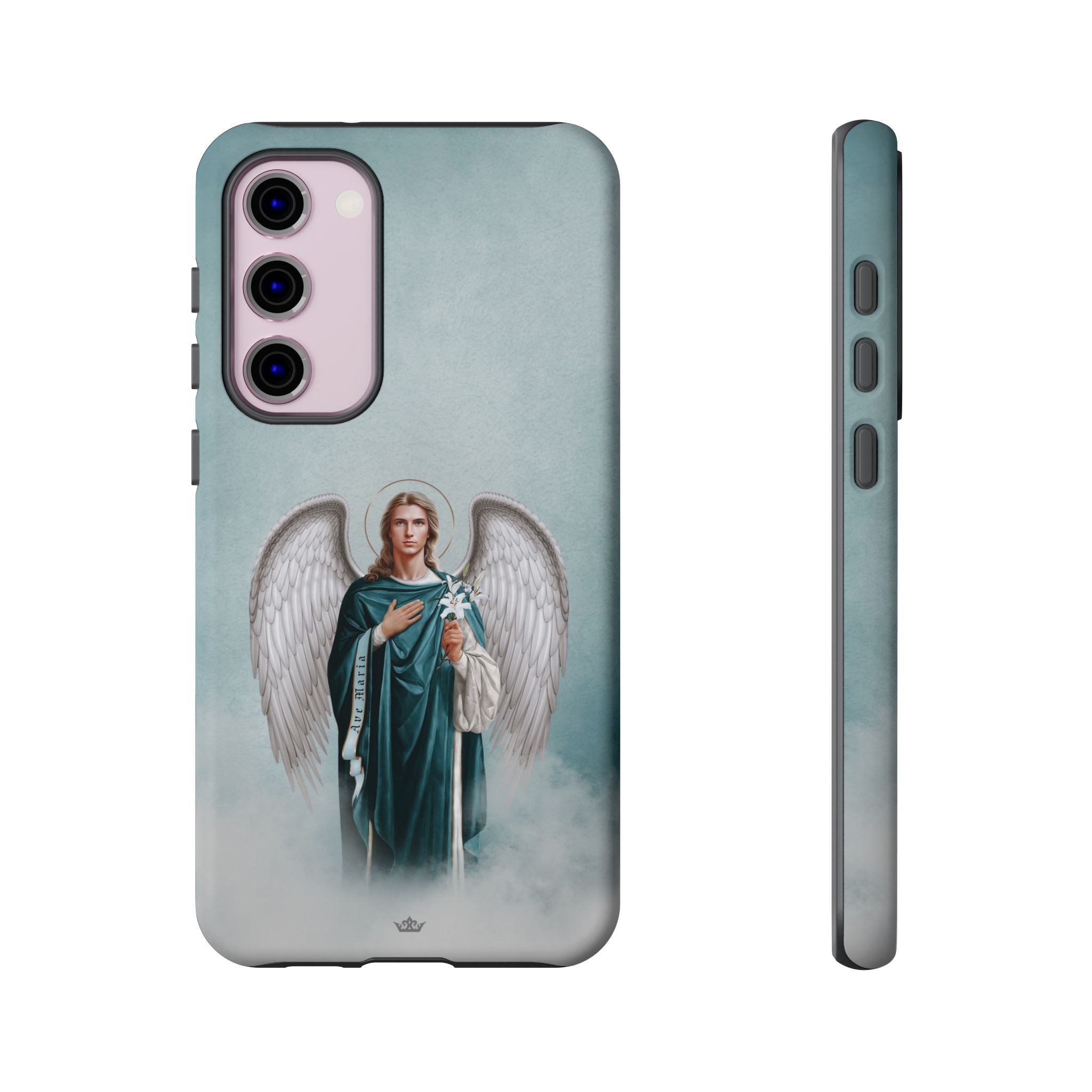 St. Gabriel the Archangel Hard Phone Case (Blue)