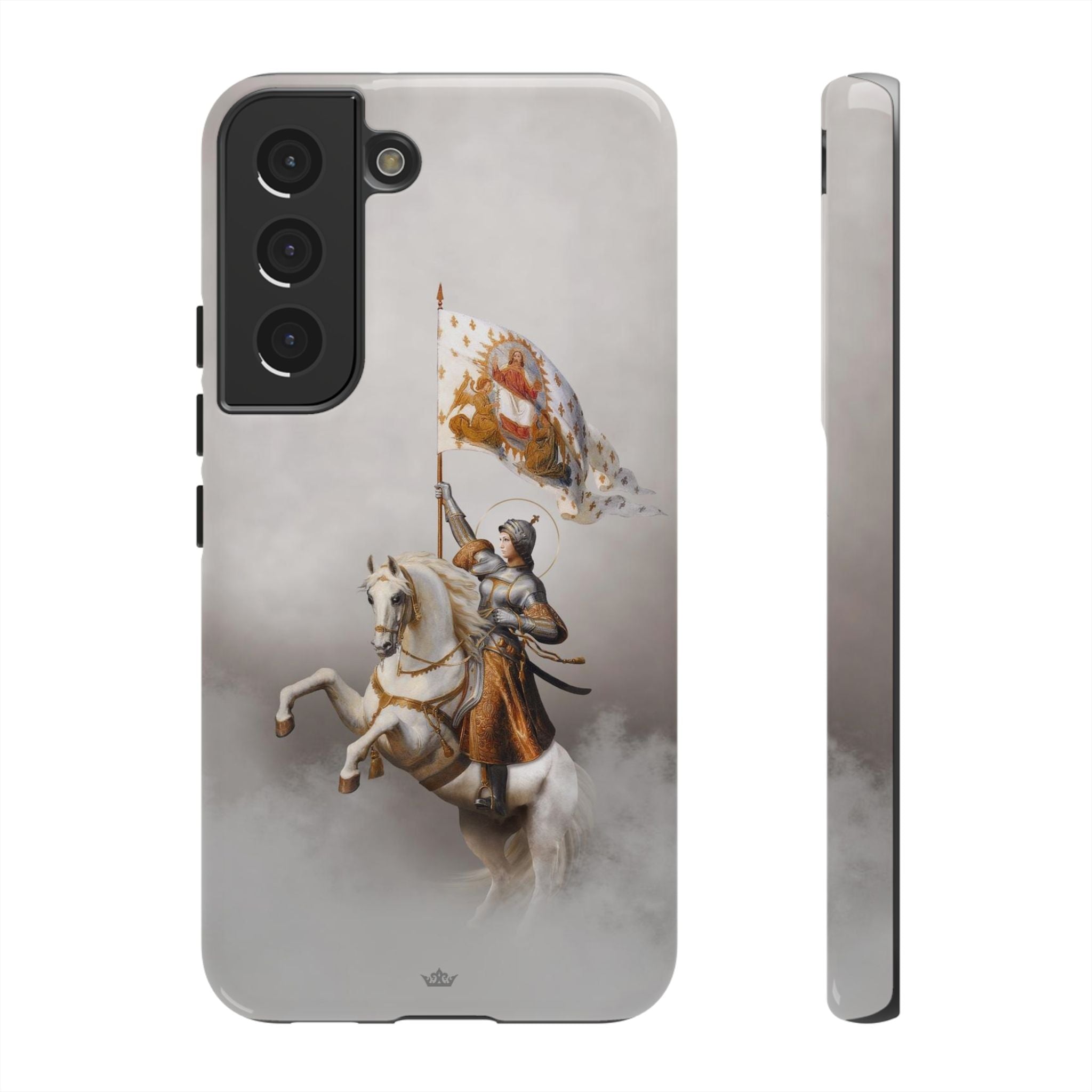 St. Joan of Arc in Battle Hard Phone Case (Light)