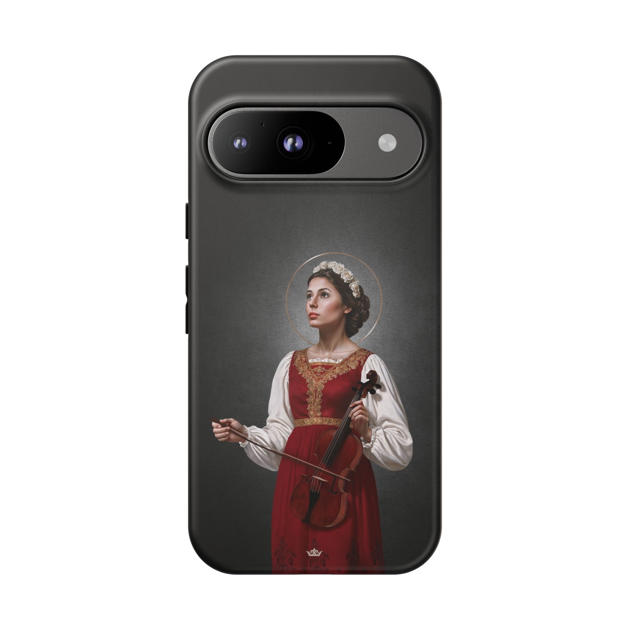 St. Cecilia Hard Phone Case (Dark) Copyright VENXARA