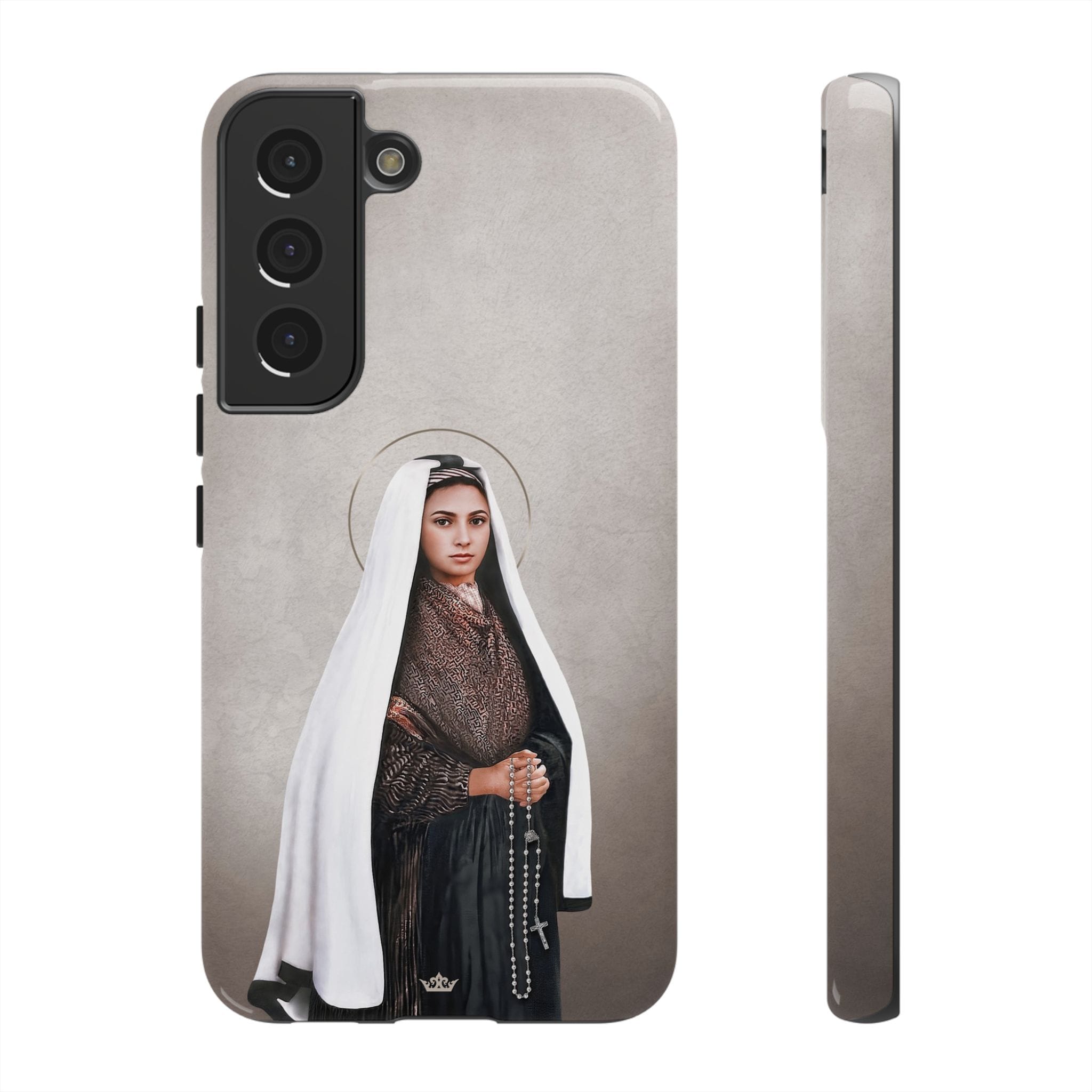 St. Bernadette Hard Phone Case (Light) Copyright VENXARA