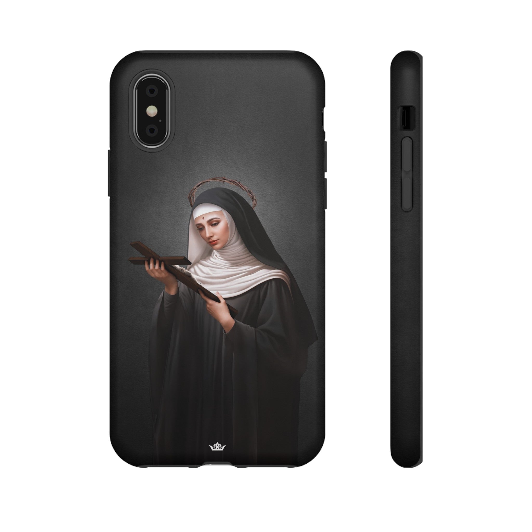 St. Rita of Cascia Hard Phone Case (Dark)