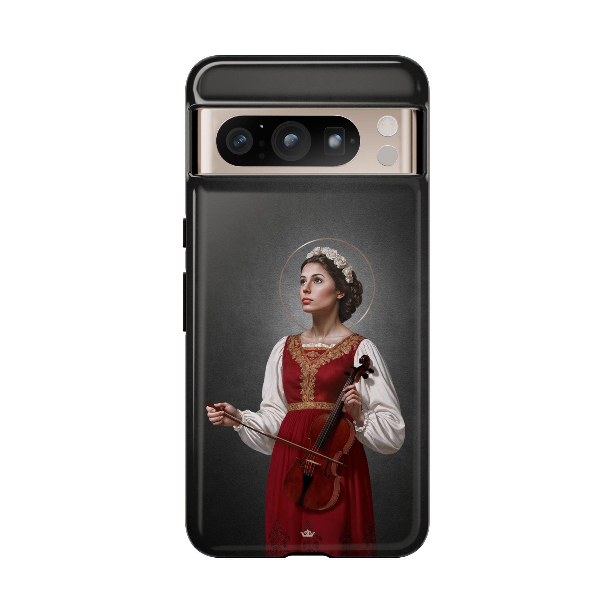St. Cecilia Hard Phone Case (Dark) Copyright VENXARA