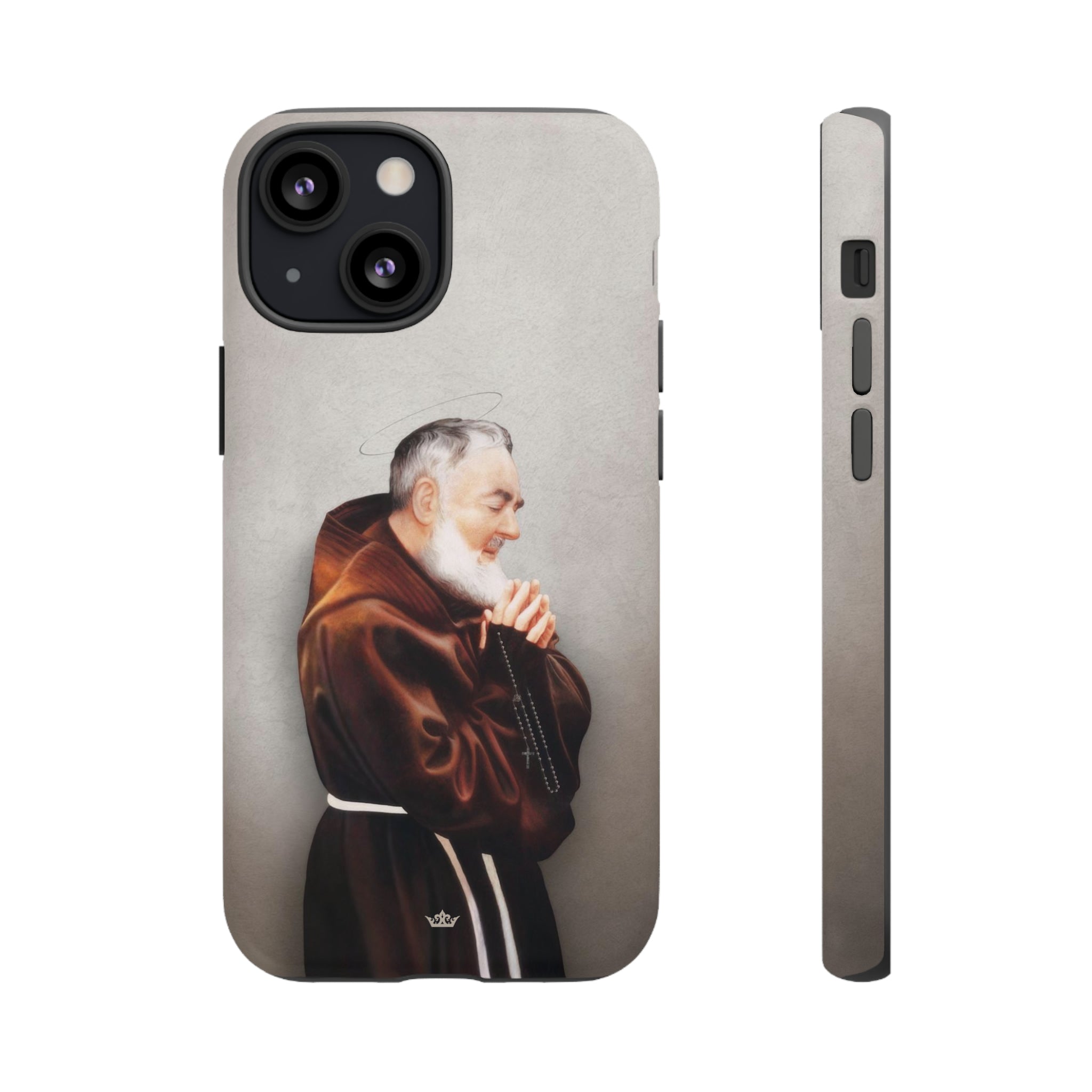 St. Padre Pio Hard Phone Case (Light)