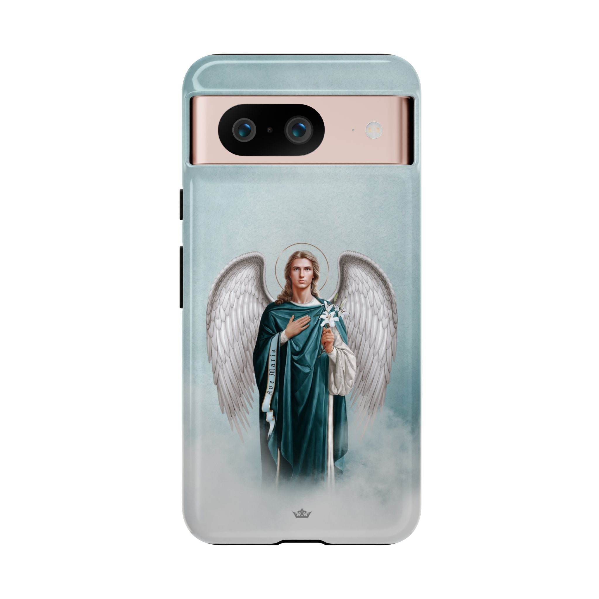 St. Gabriel the Archangel Hard Phone Case (Blue)