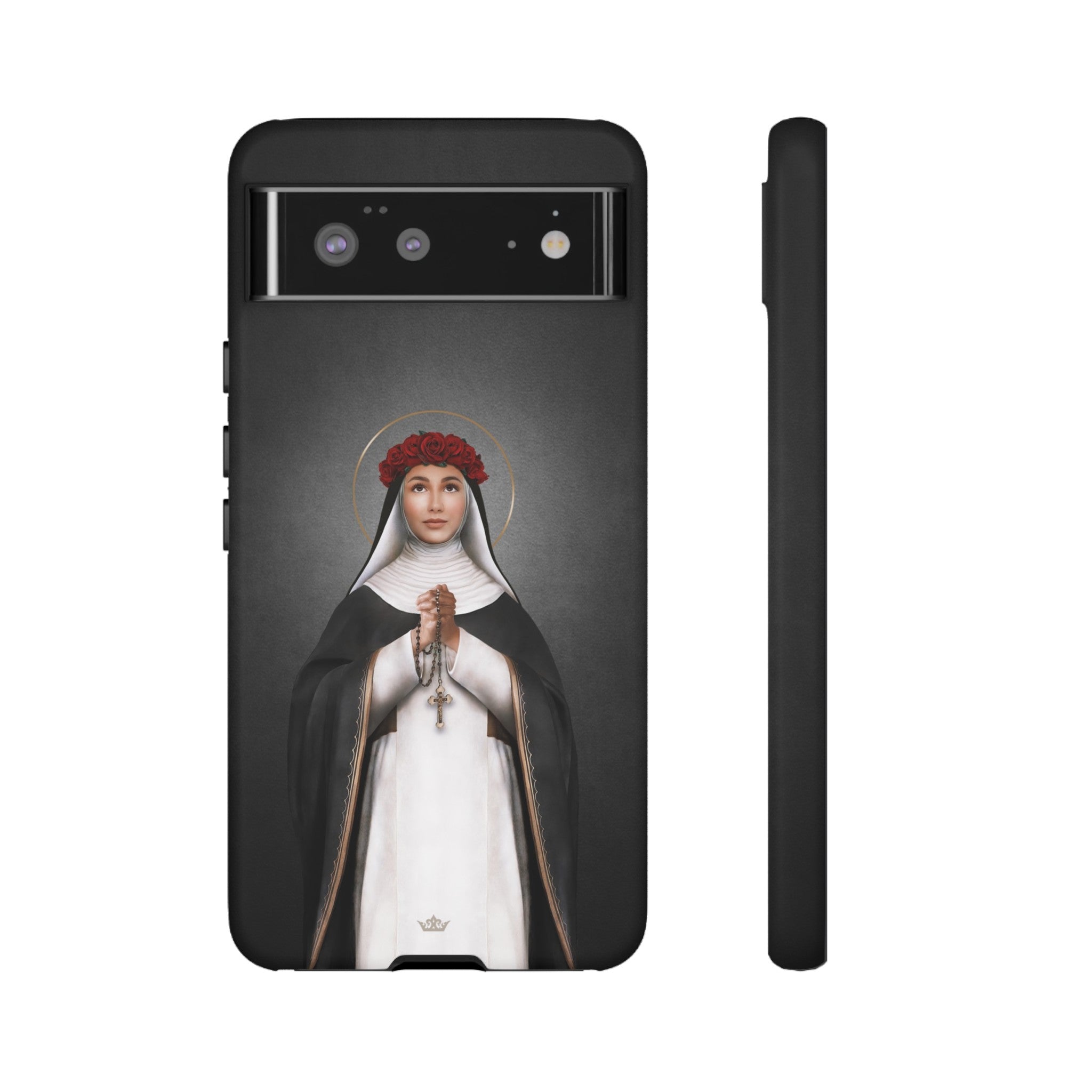 St. Rose of Lima Hard Phone Case (Dark)