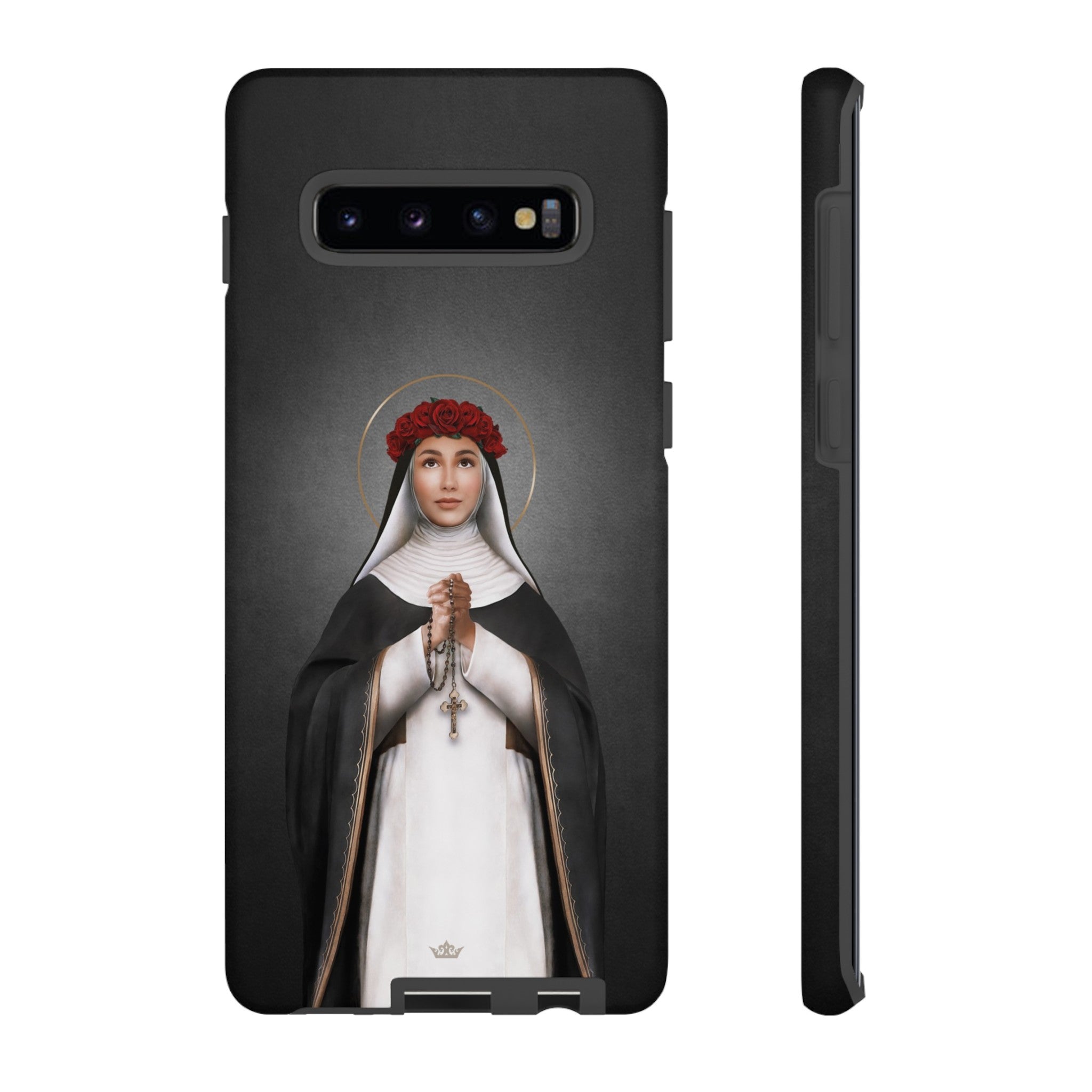 St. Rose of Lima Hard Phone Case (Dark)