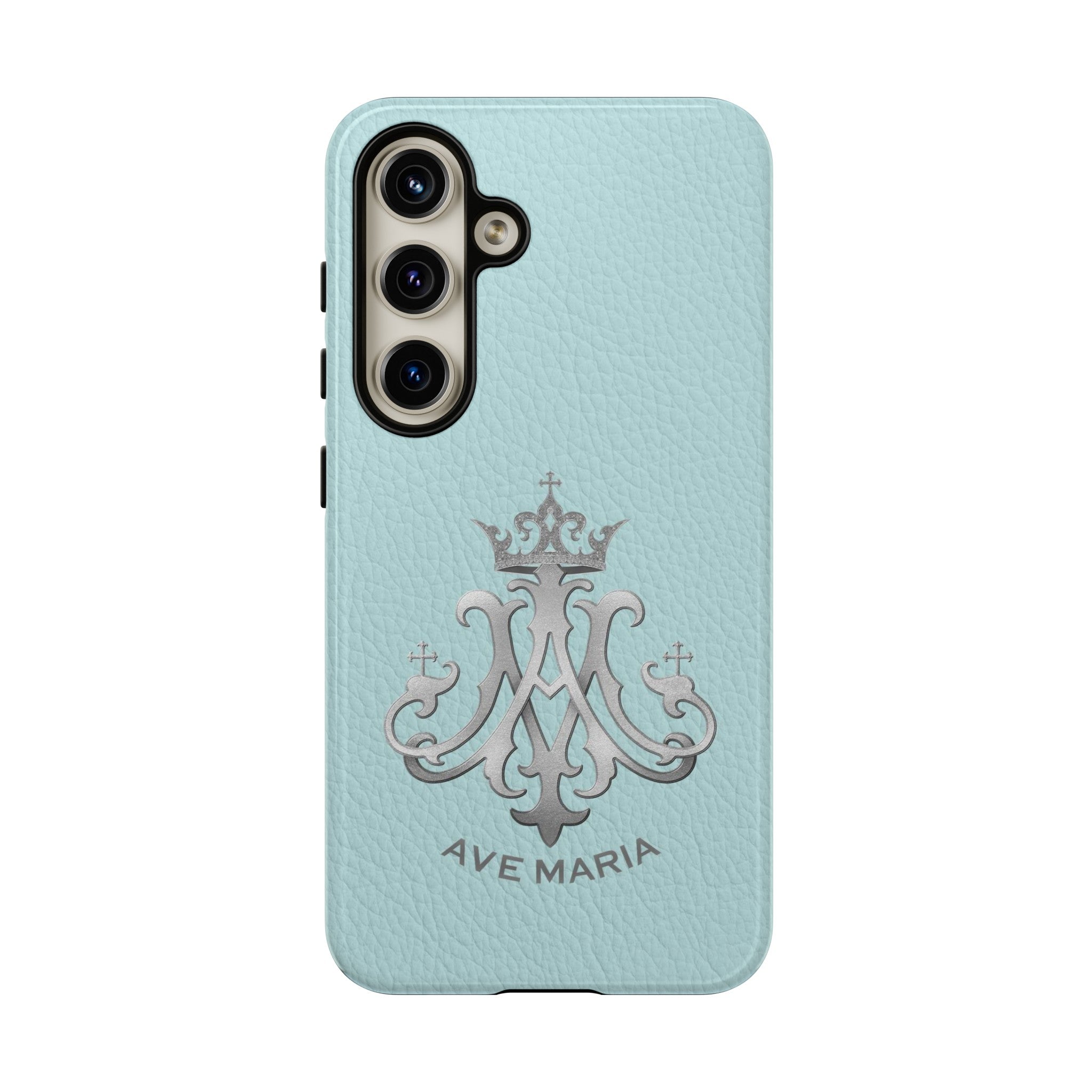 Ave Maria Hard Phone Case (Heavenly Blue)