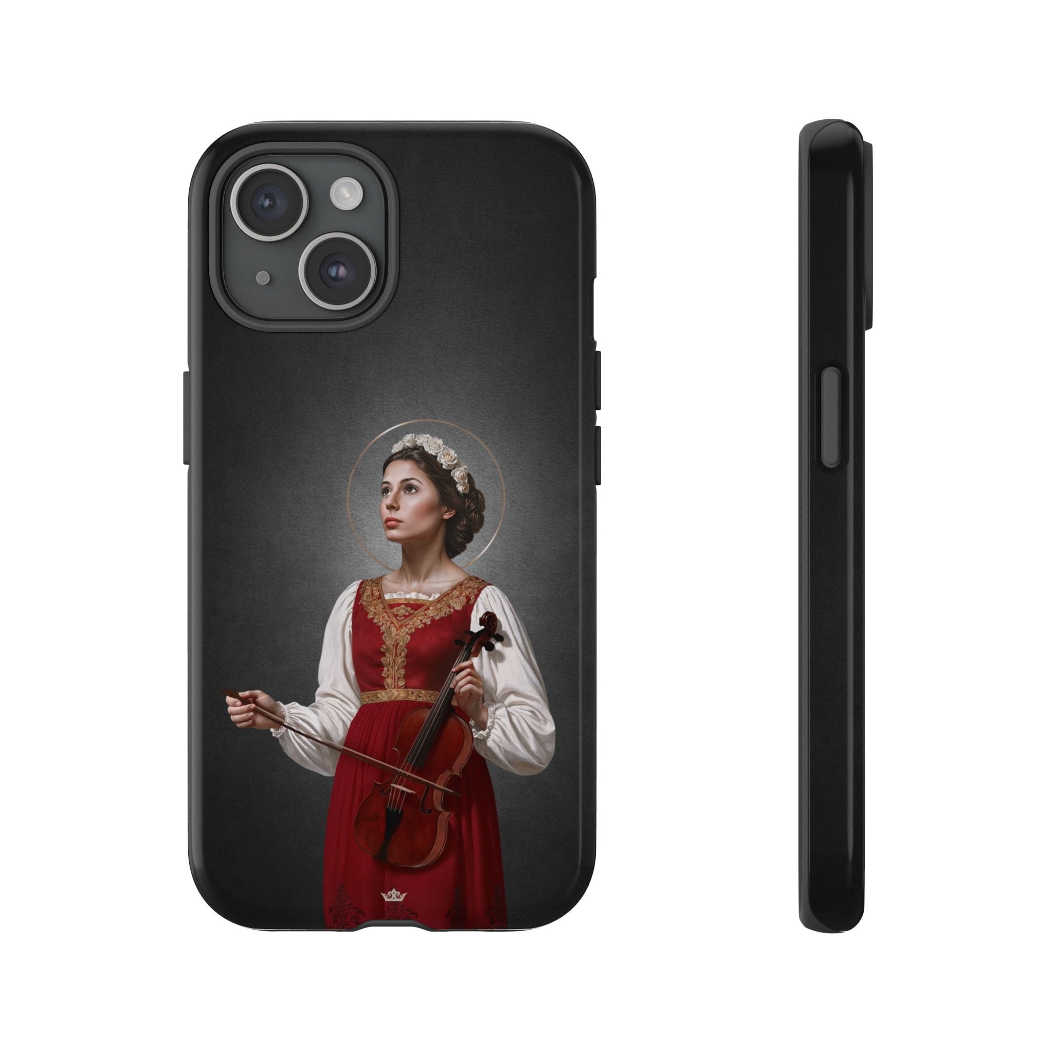 St. Cecilia Hard Phone Case (Dark) Copyright VENXARA