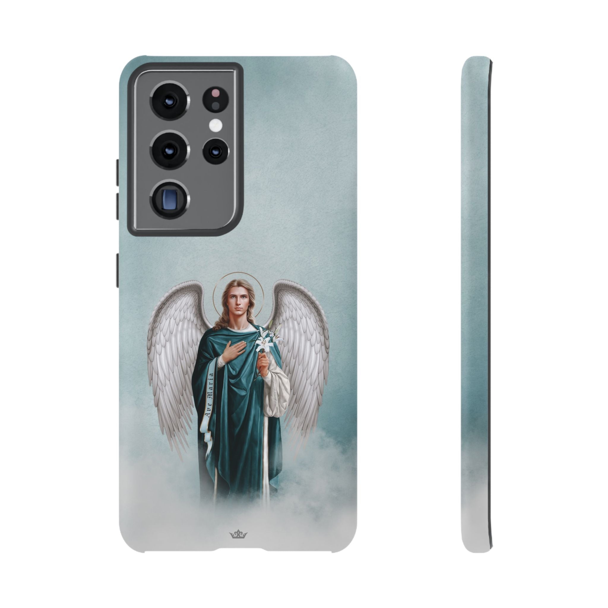 St. Gabriel the Archangel Hard Phone Case (Blue)