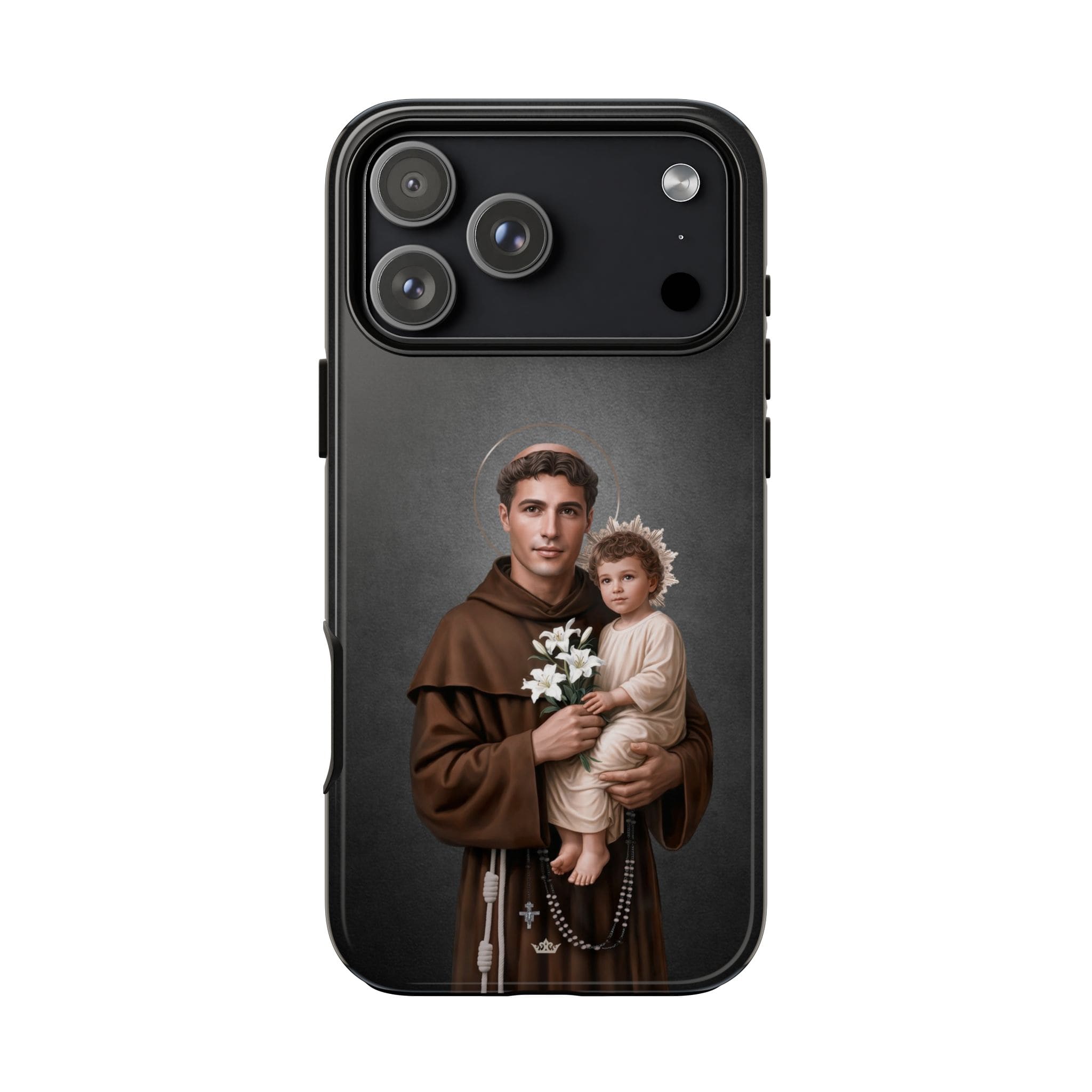 St. Anthony of Padua Hard Phone Case (Dark) Copyright VENXARA