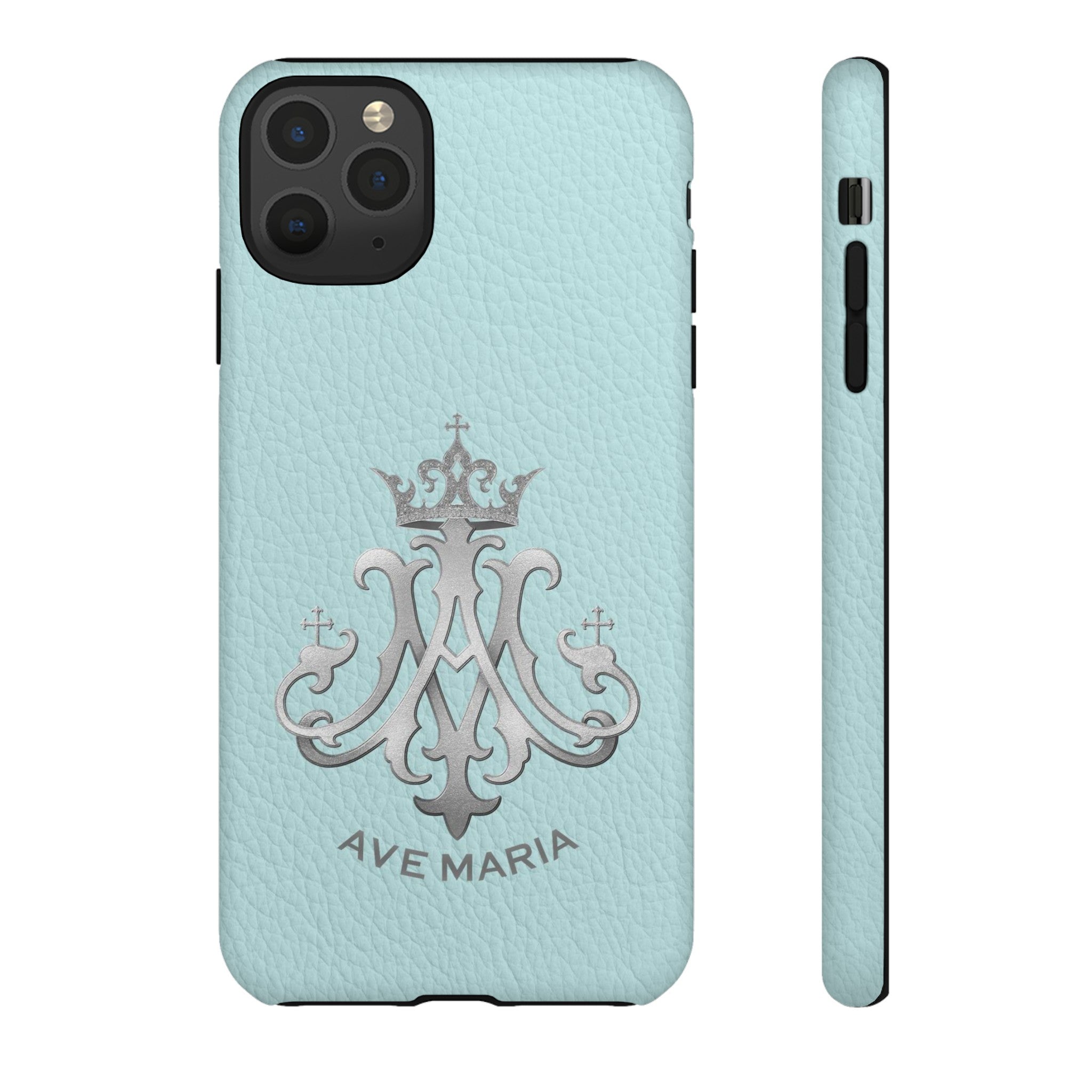 Ave Maria Hard Phone Case (Heavenly Blue)