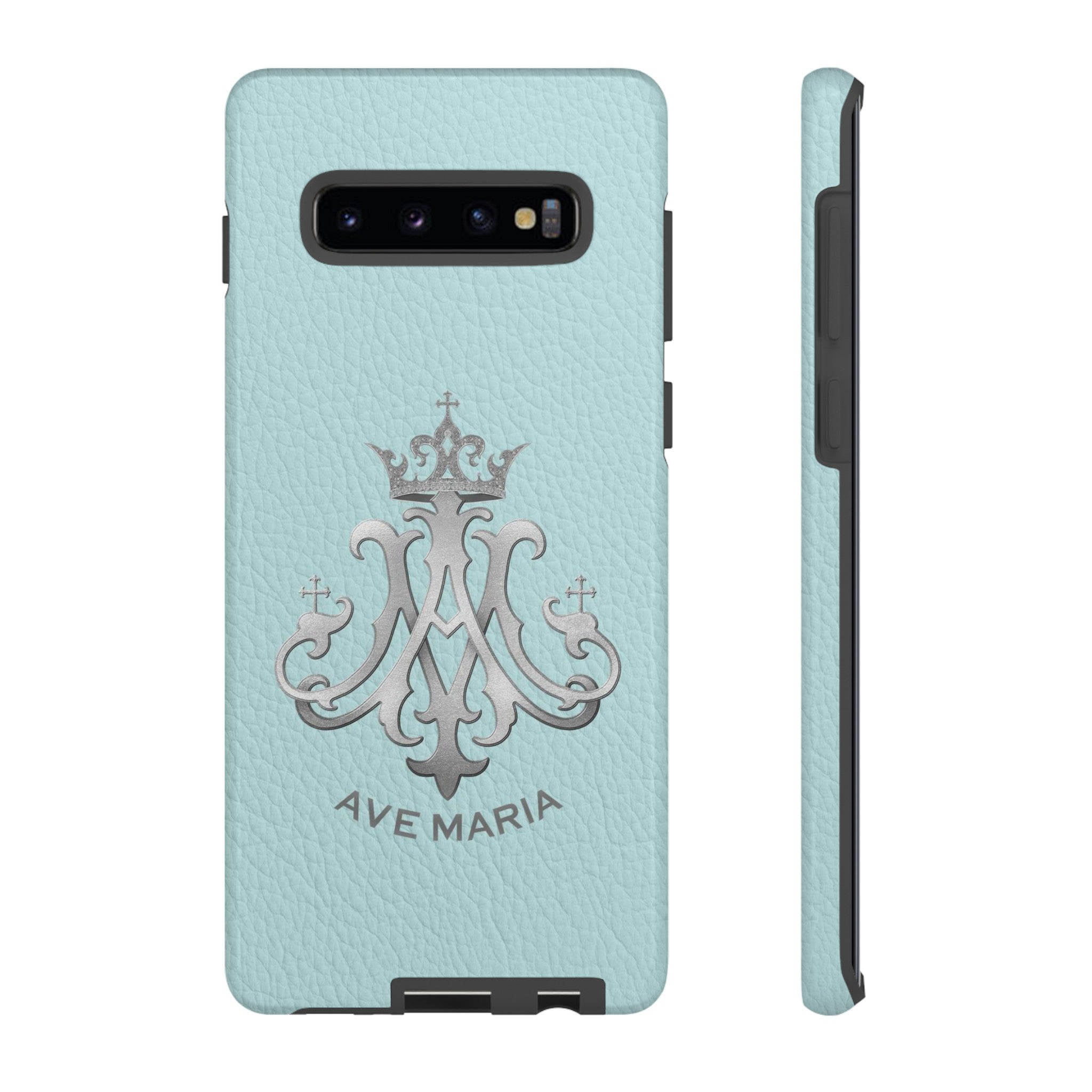 Ave Maria Hard Phone Case (Heavenly Blue)