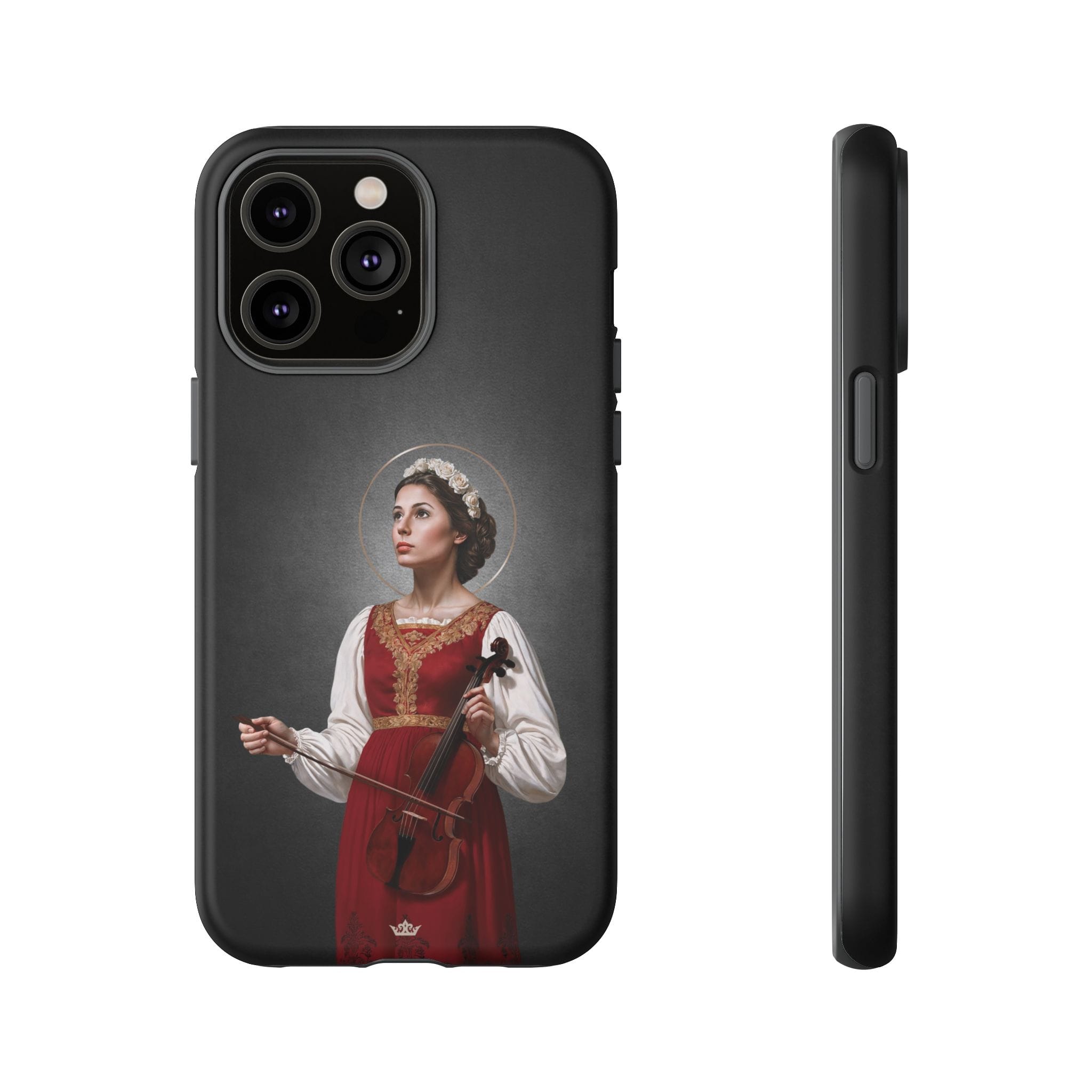 St. Cecilia Hard Phone Case (Dark) Copyright VENXARA