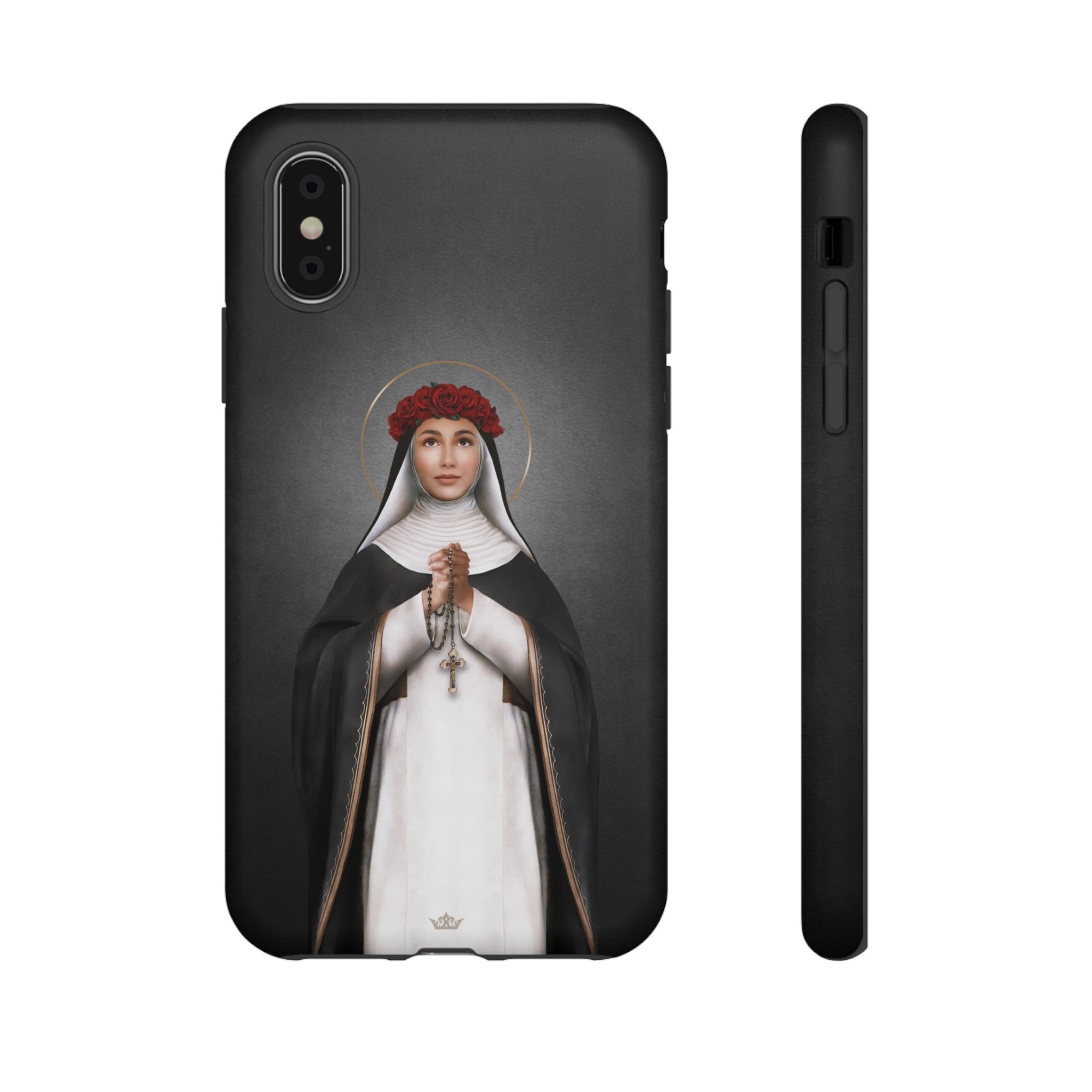 St. Rose of Lima Hard Phone Case (Dark)