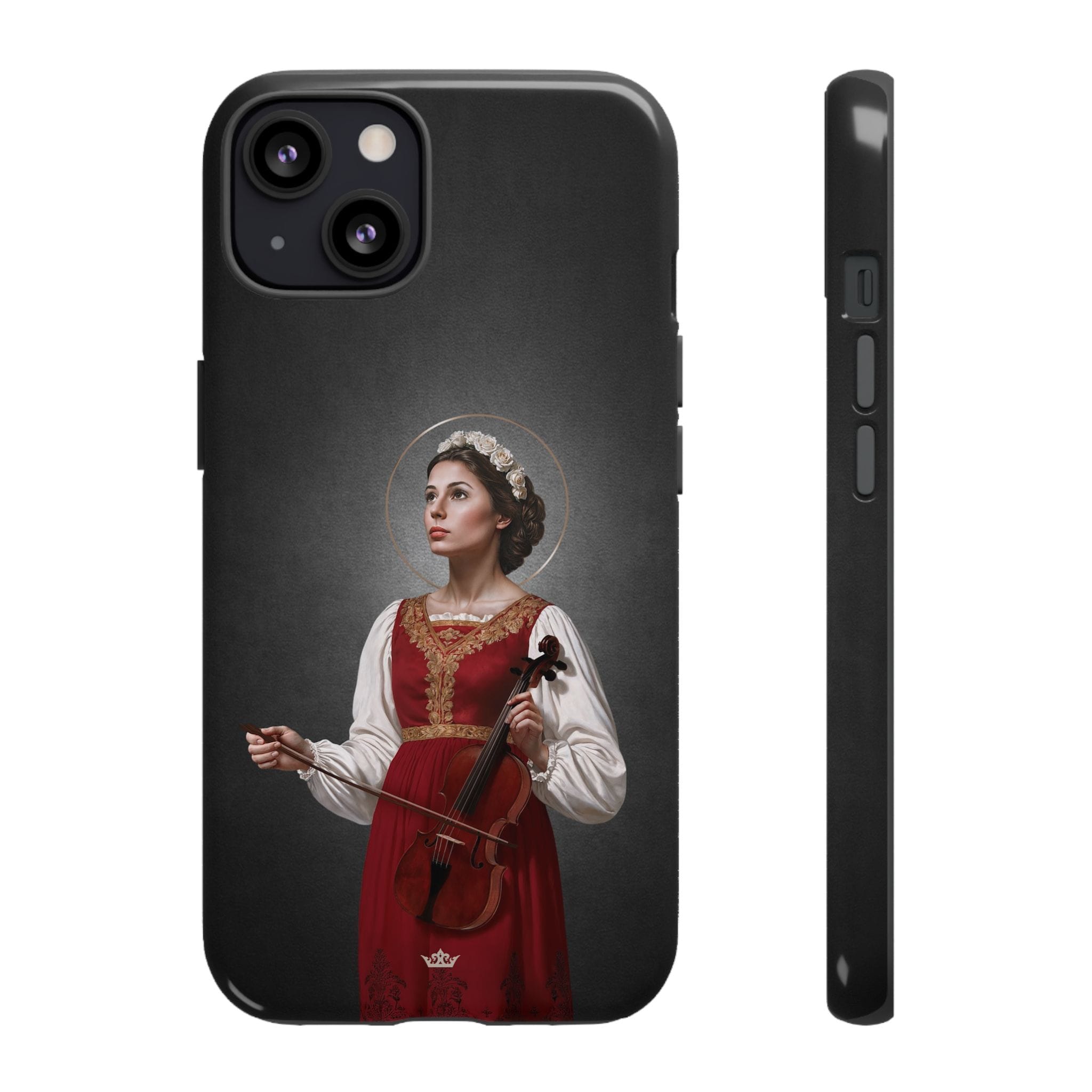 St. Cecilia Hard Phone Case (Dark) Copyright VENXARA