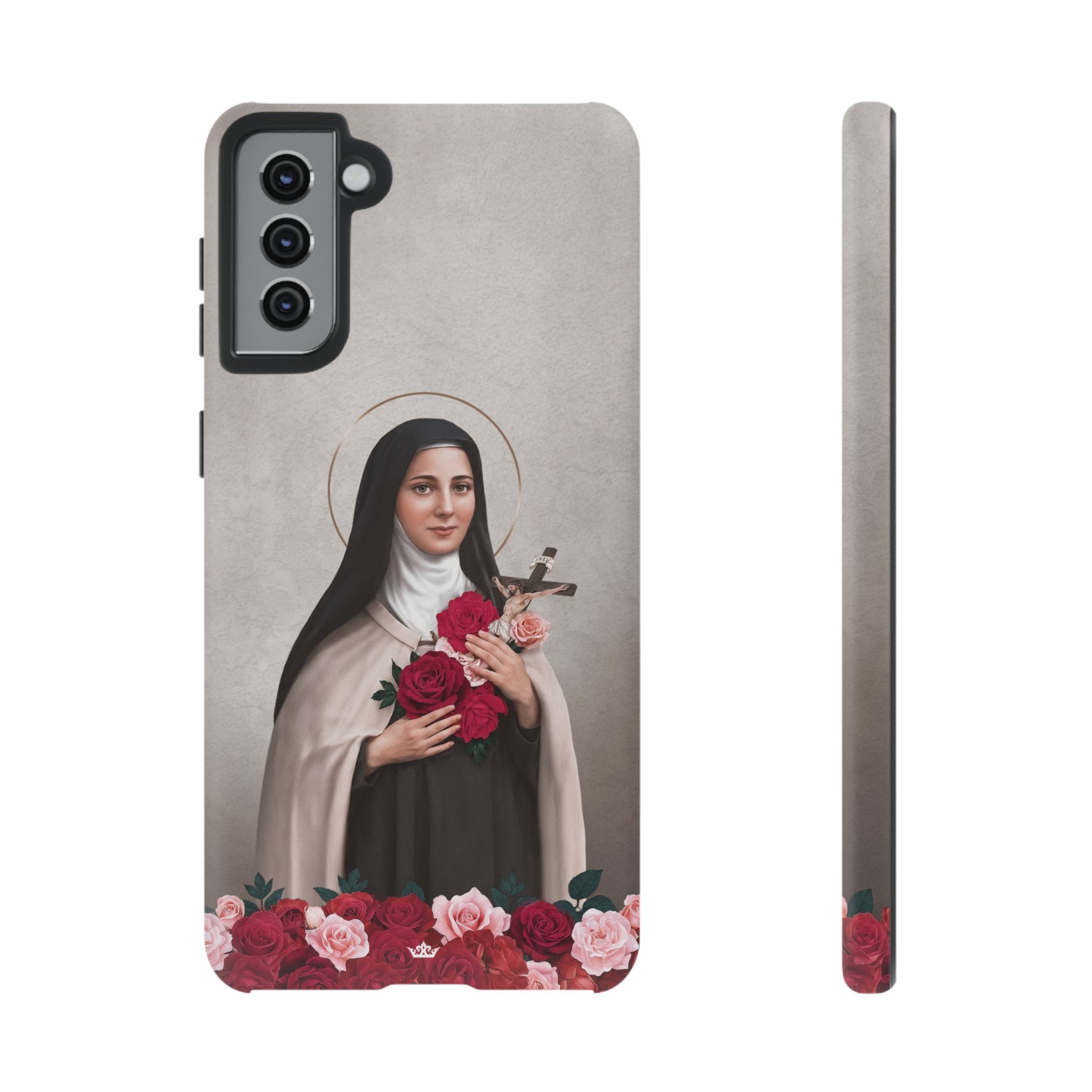 St. Therese of Lisieux Hard Phone Case (Light) Copyright VENXARA