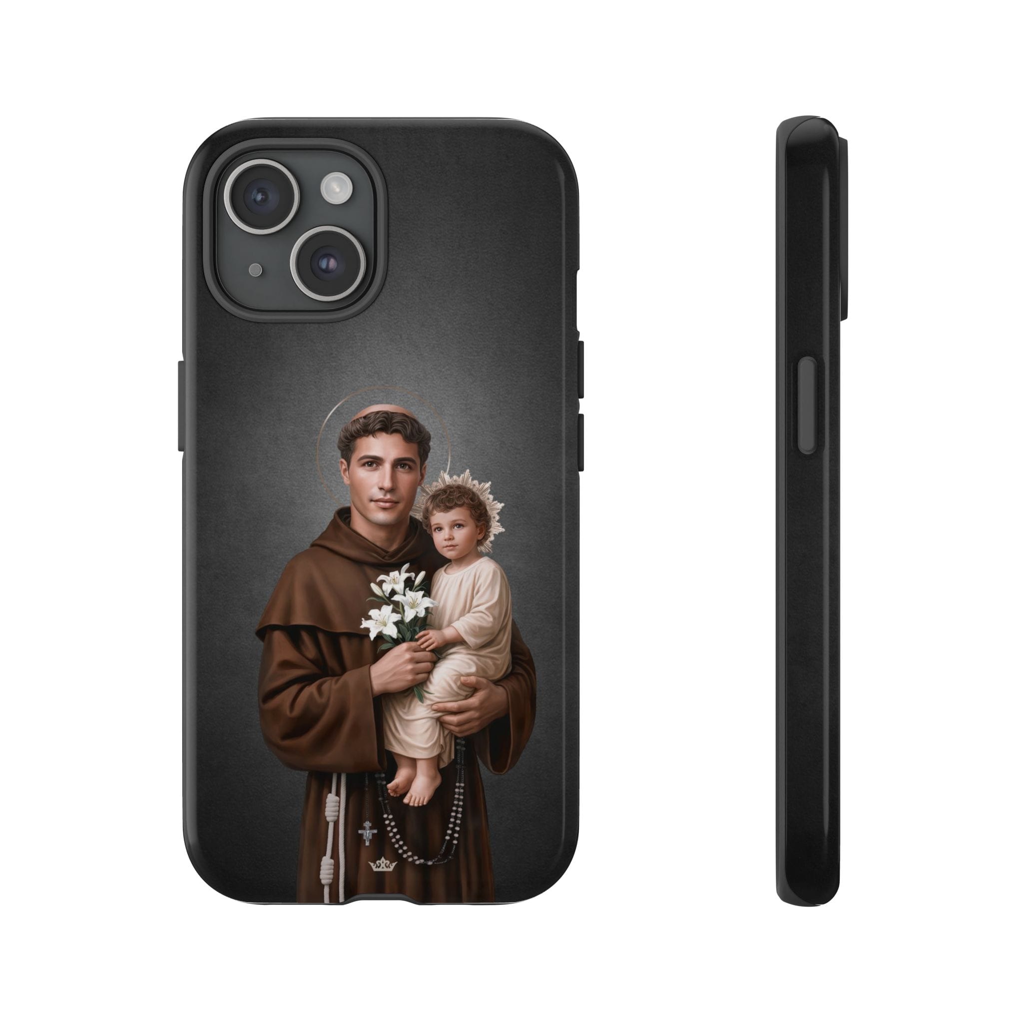 St. Anthony of Padua Hard Phone Case (Dark) Copyright VENXARA