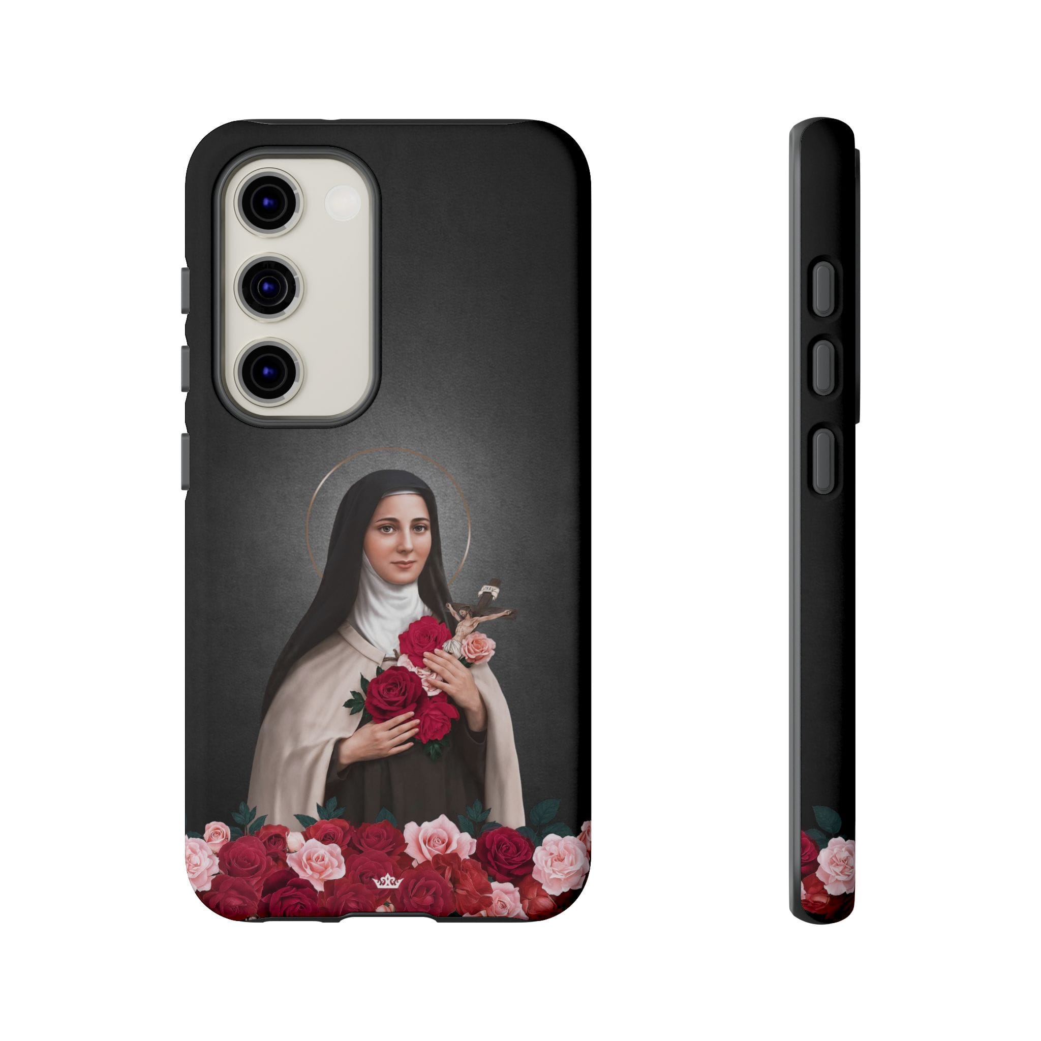 St. Therese of Lisieux Hard Phone Case (Dark) Copyright VENXARA