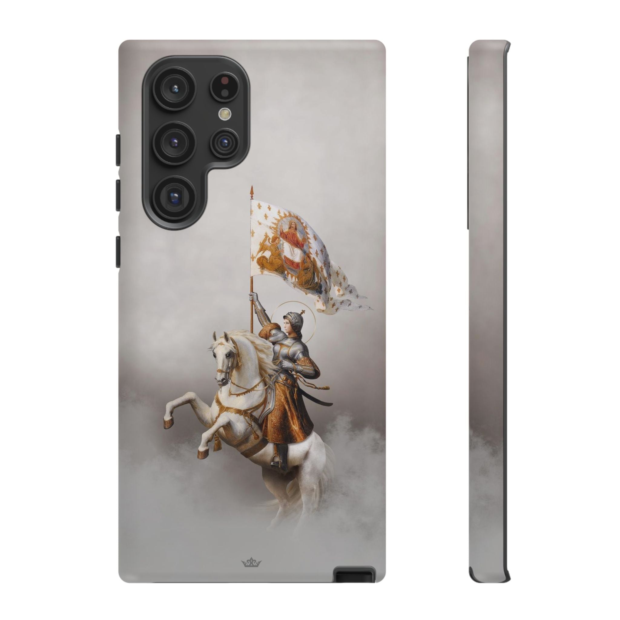 St. Joan of Arc in Battle Hard Phone Case (Light)