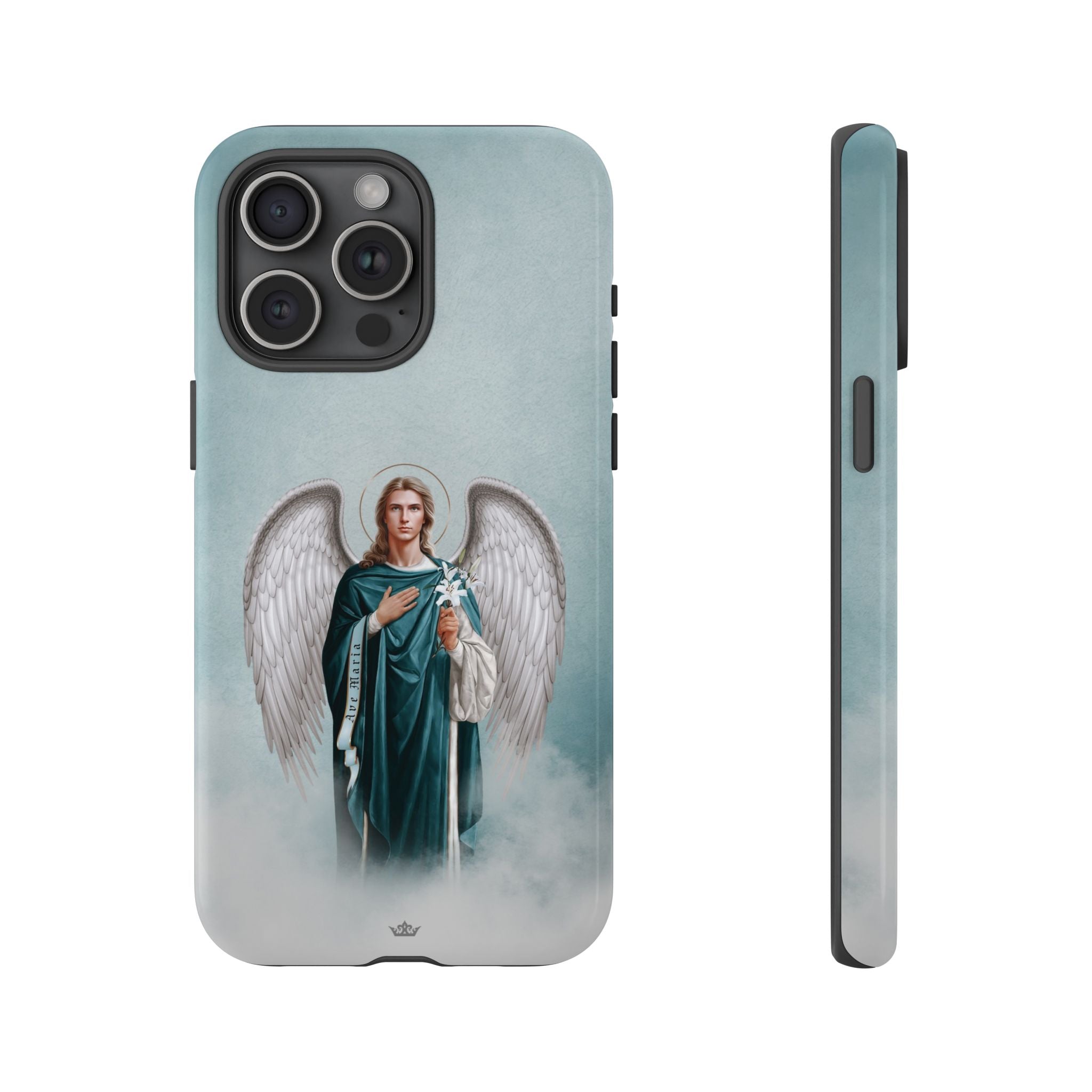 St. Gabriel the Archangel Hard Phone Case (Blue)