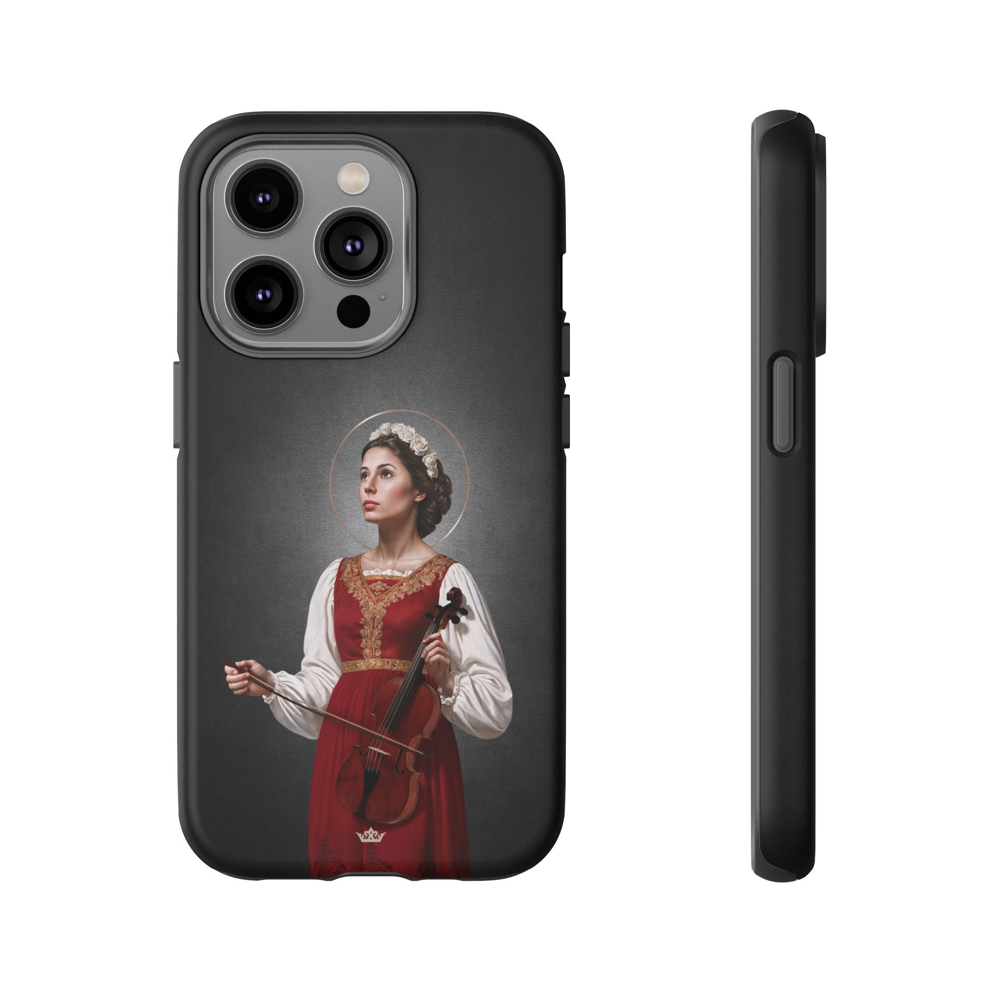 St. Cecilia Hard Phone Case (Dark) Copyright VENXARA