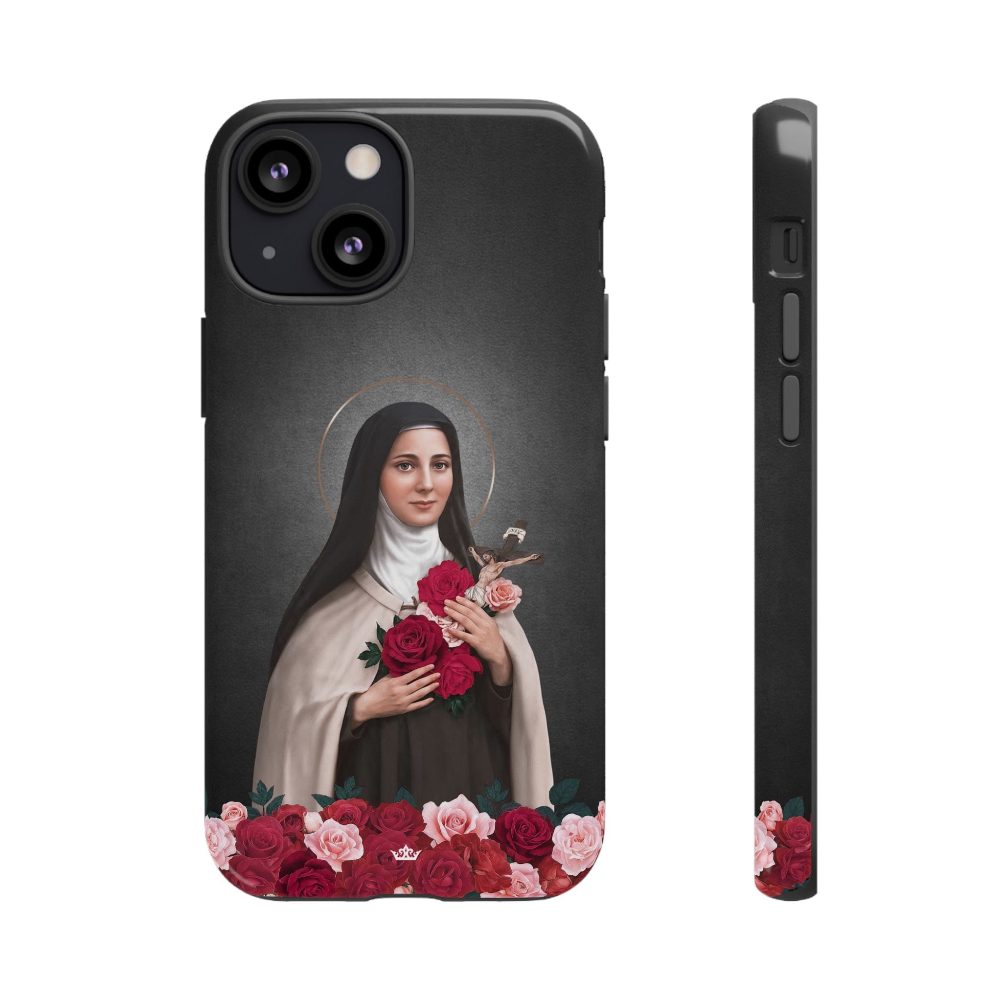 St. Therese of Lisieux Hard Phone Case (Dark) Copyright VENXARA