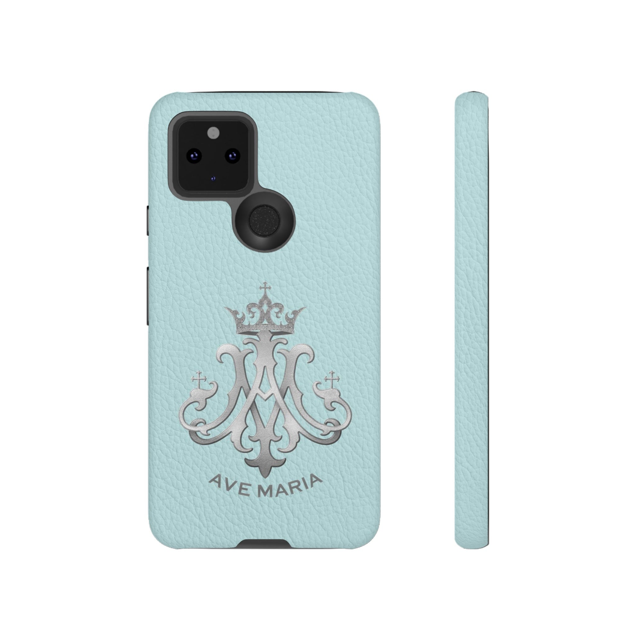 Ave Maria Hard Phone Case (Heavenly Blue)